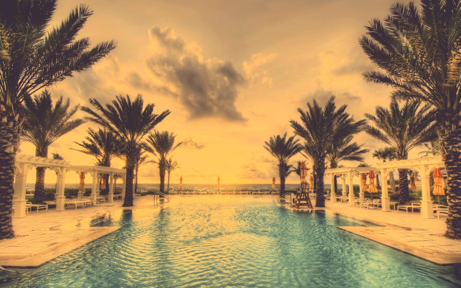 Бассейн обои