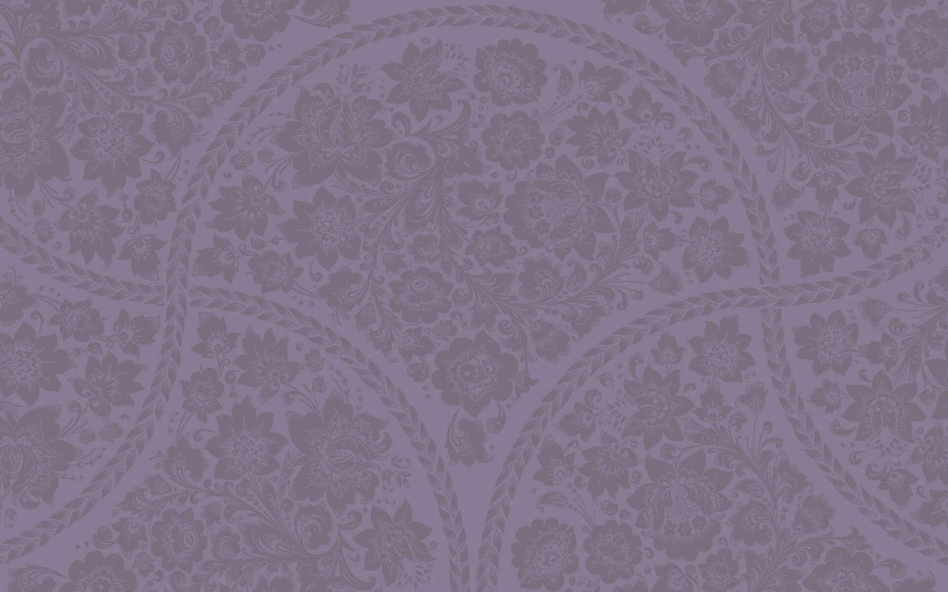 Черный цветастый узор под хохлому обои