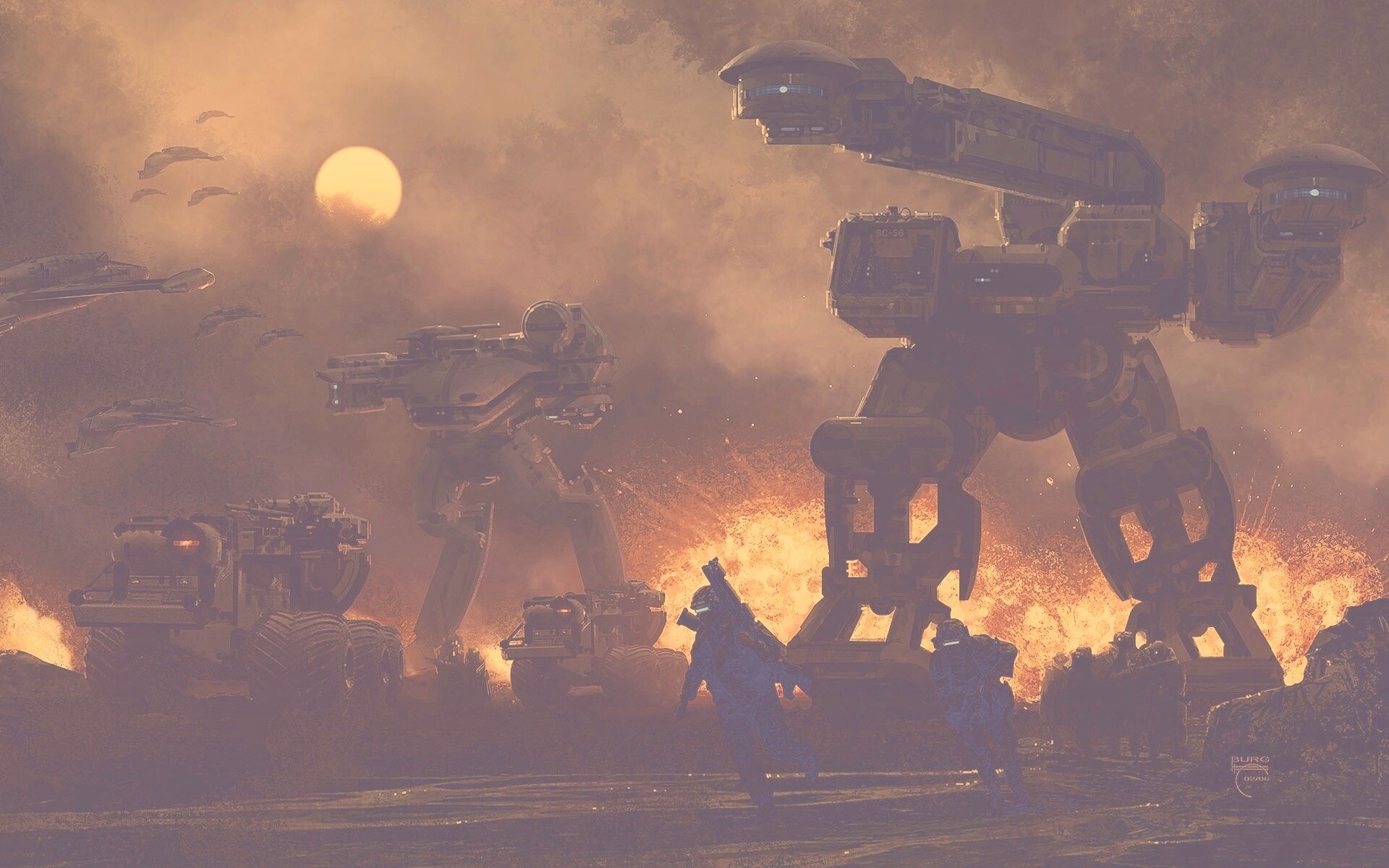 Война будущего обои