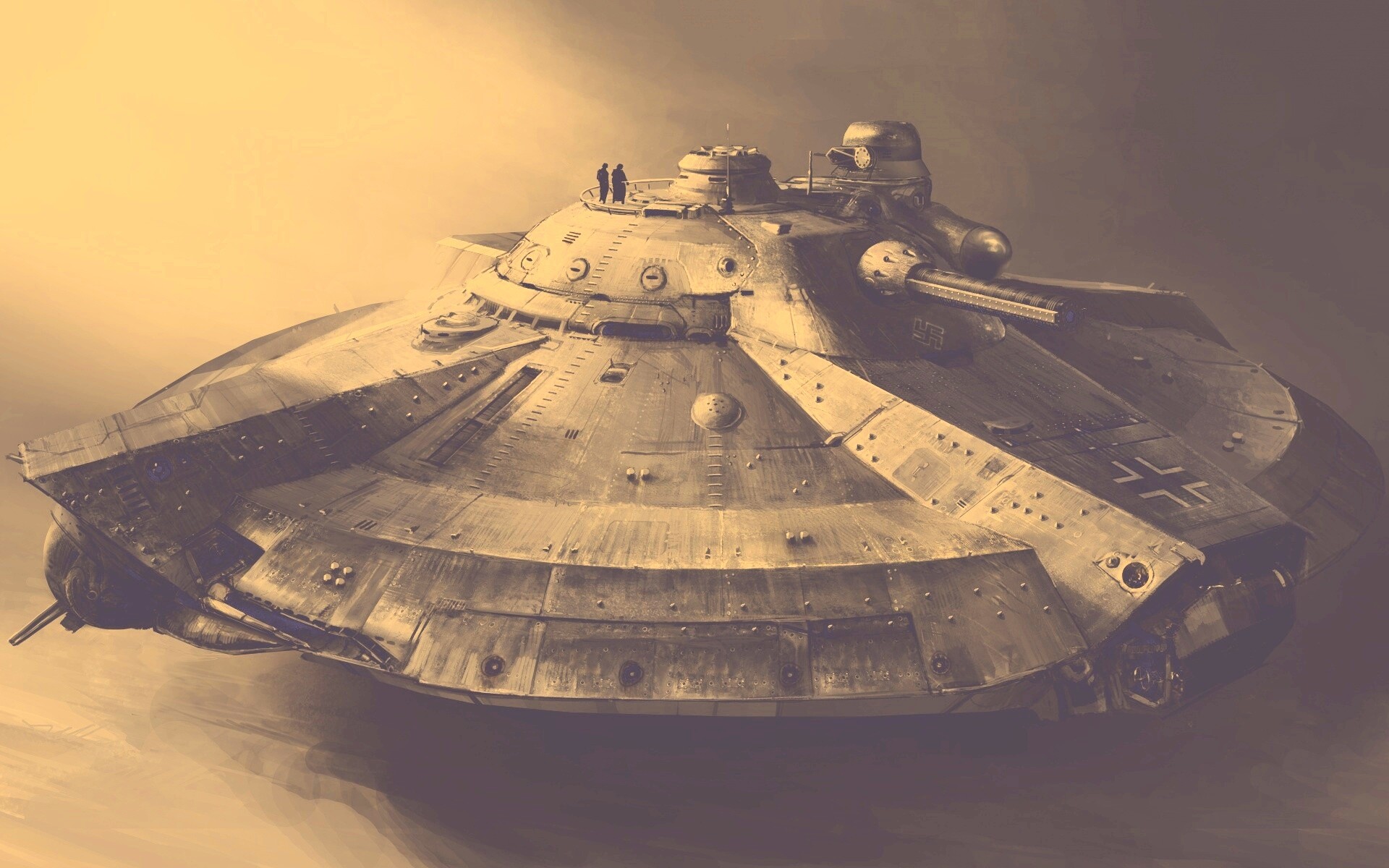 Летающая тарелка. Разработка Рейха. обои