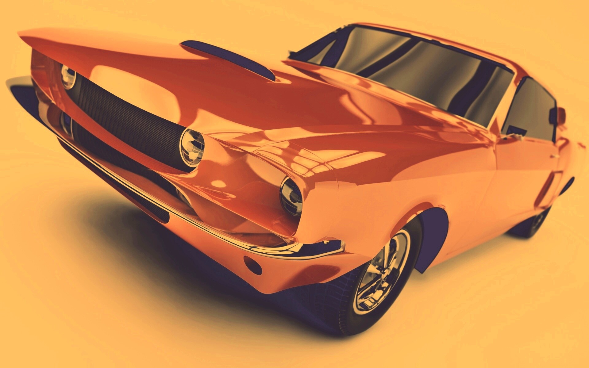 Красный ретро автомобиль обои