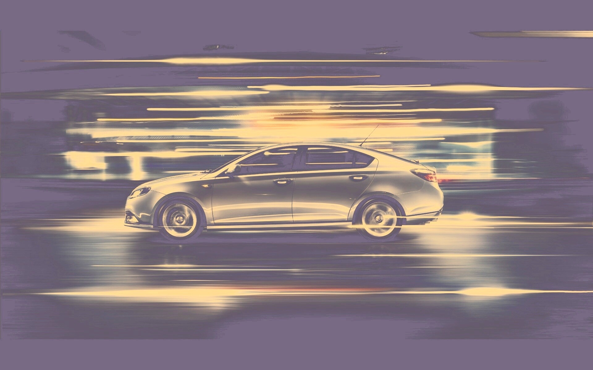 Субару в движении обои