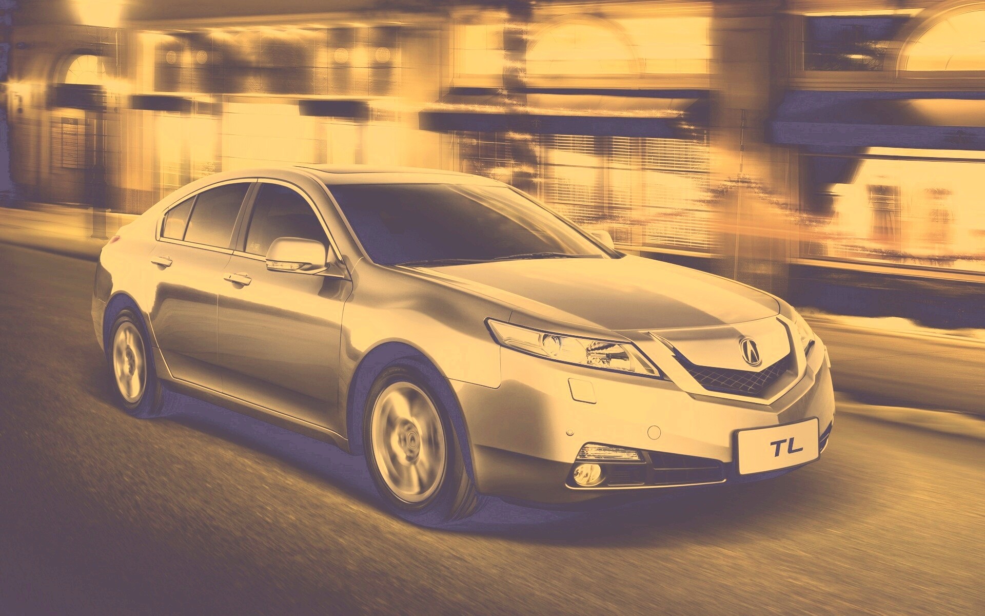 Acura в движении обои