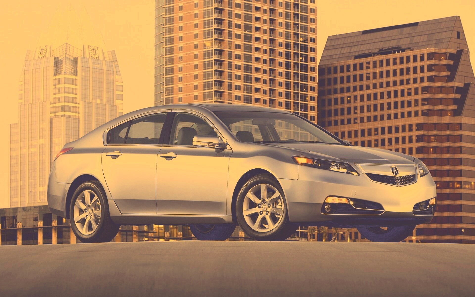 Acura  в городе обои