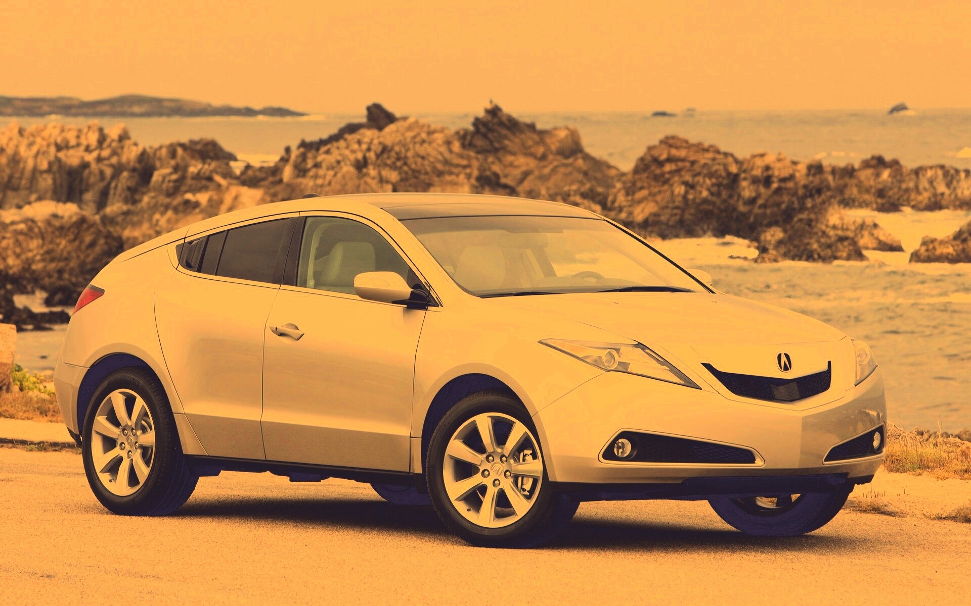 Acura на побережье обои