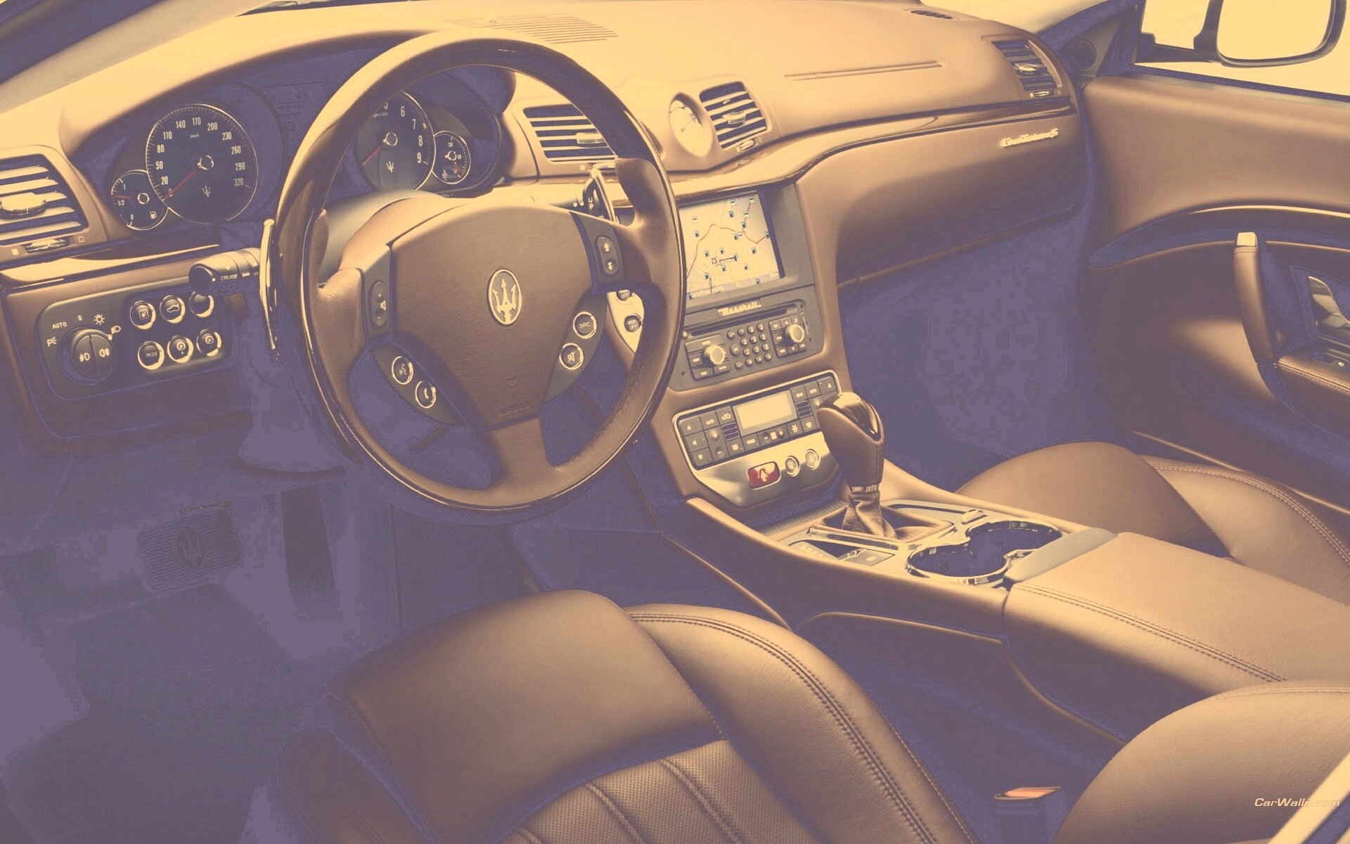 Салон Maserati Granturismo обои