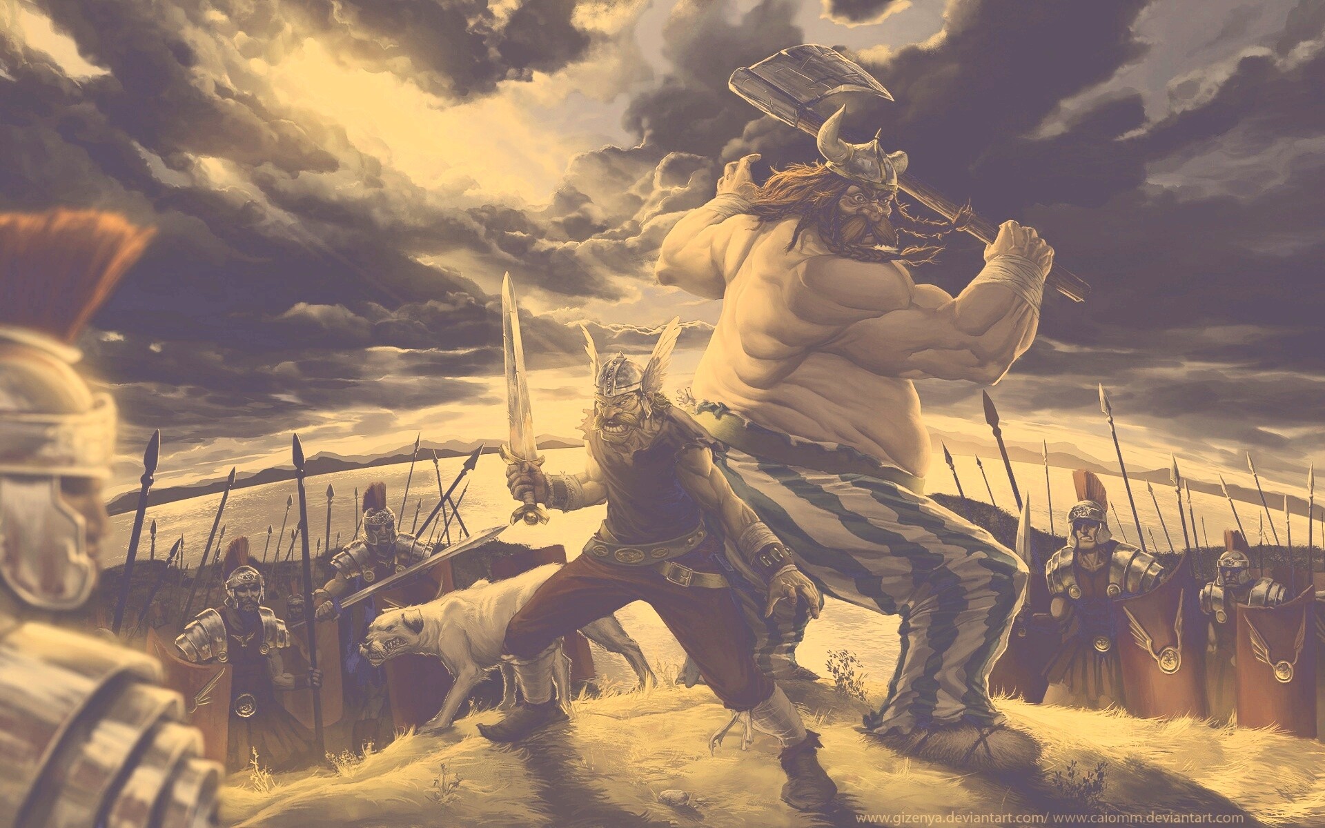 Астерикс и Обеликс по взрослому обои