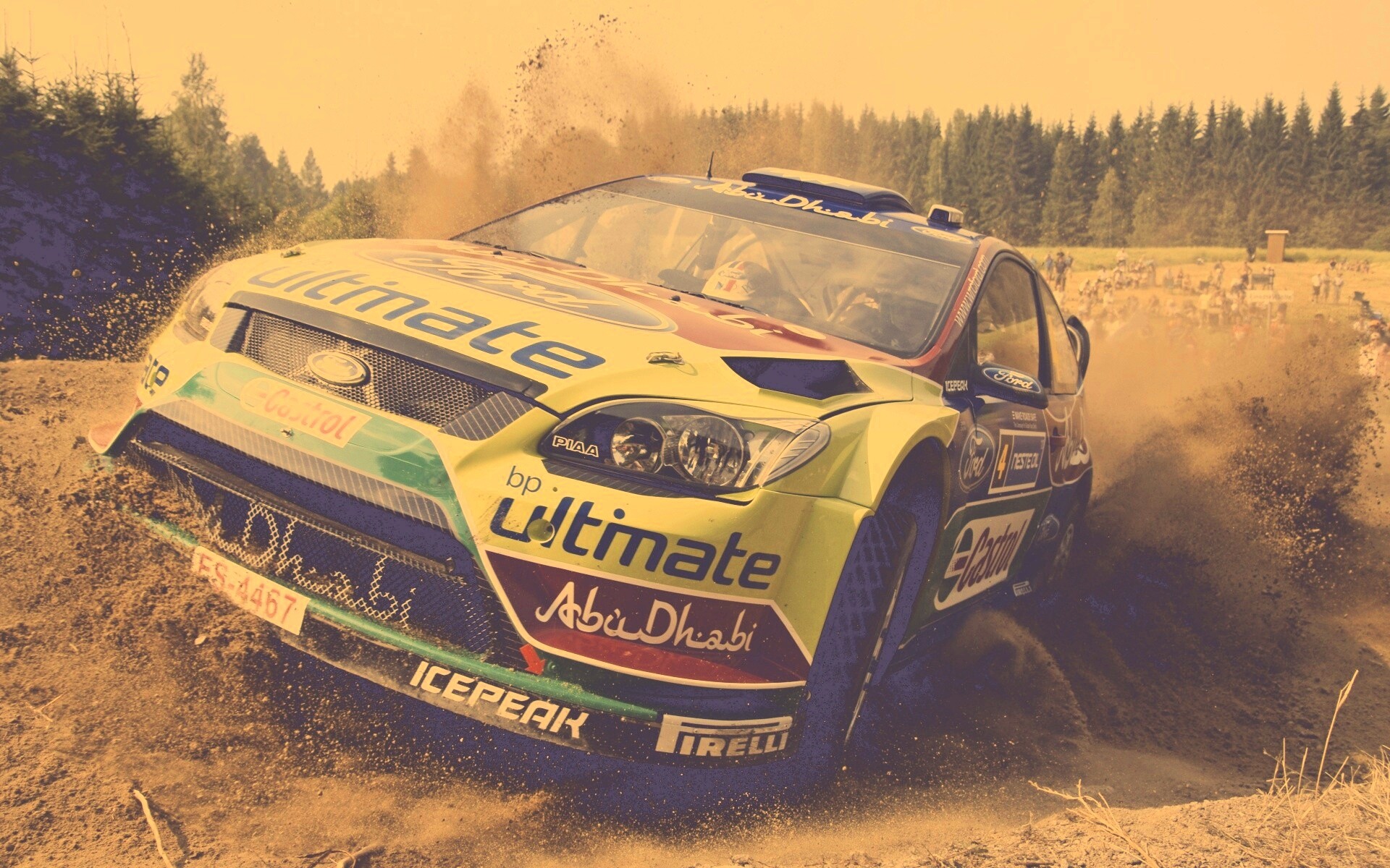 Форд учавствует в ралли обои