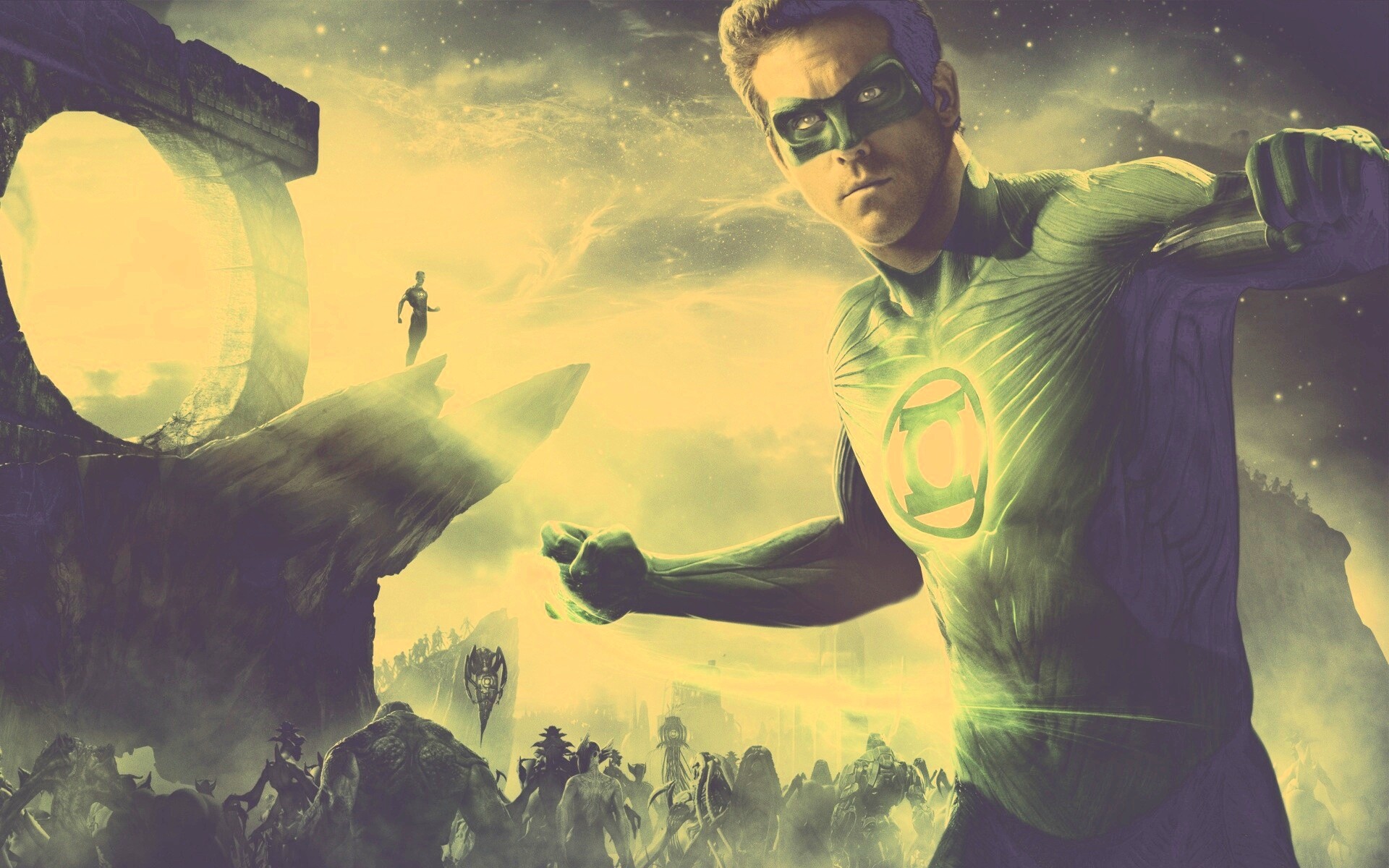 Зелёный фонарь обои