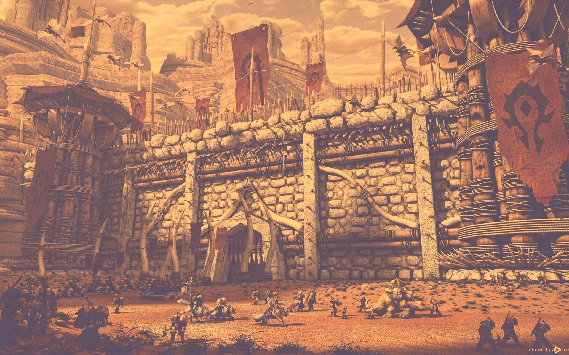 Крепость орков обои