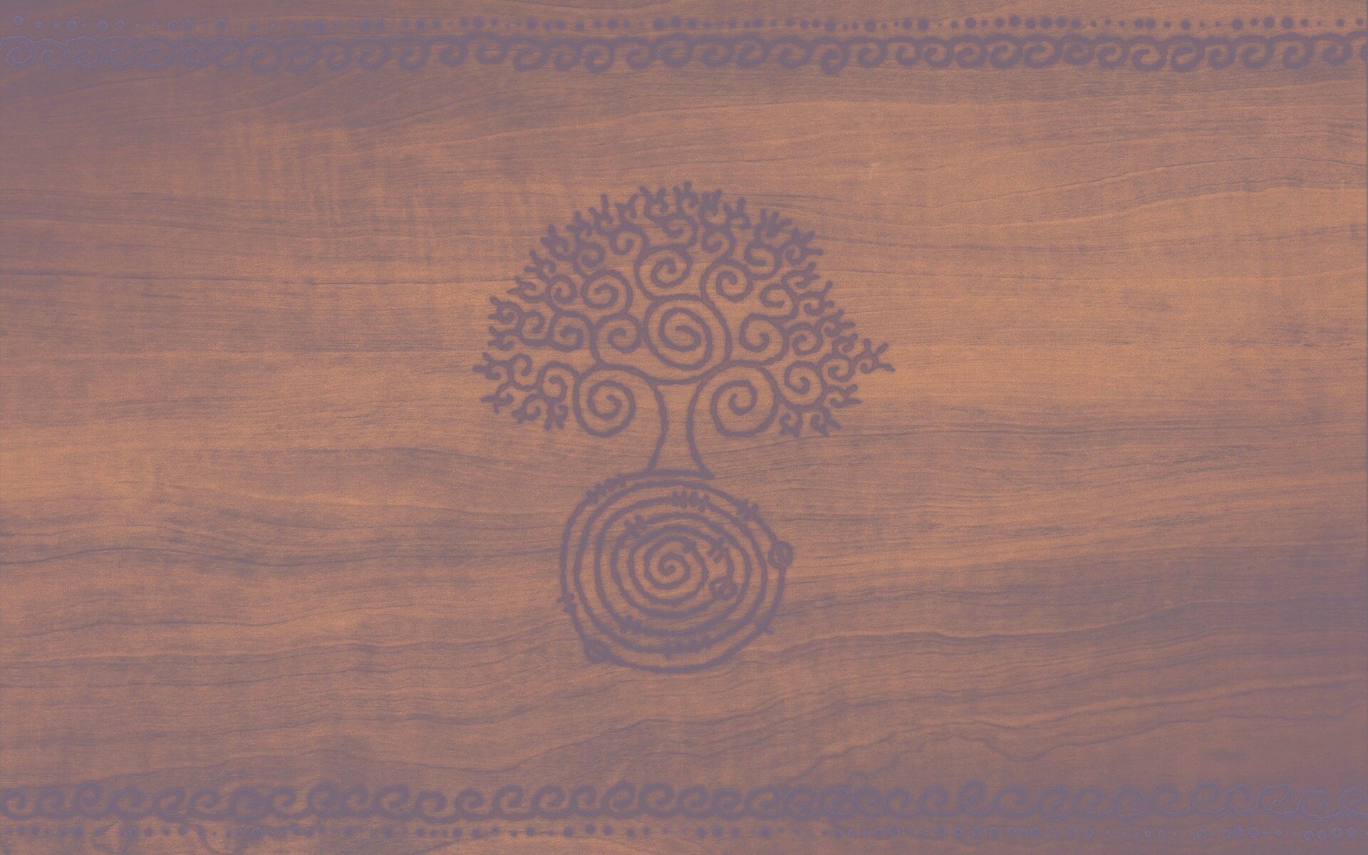 Выжженный рисунок дерева обои