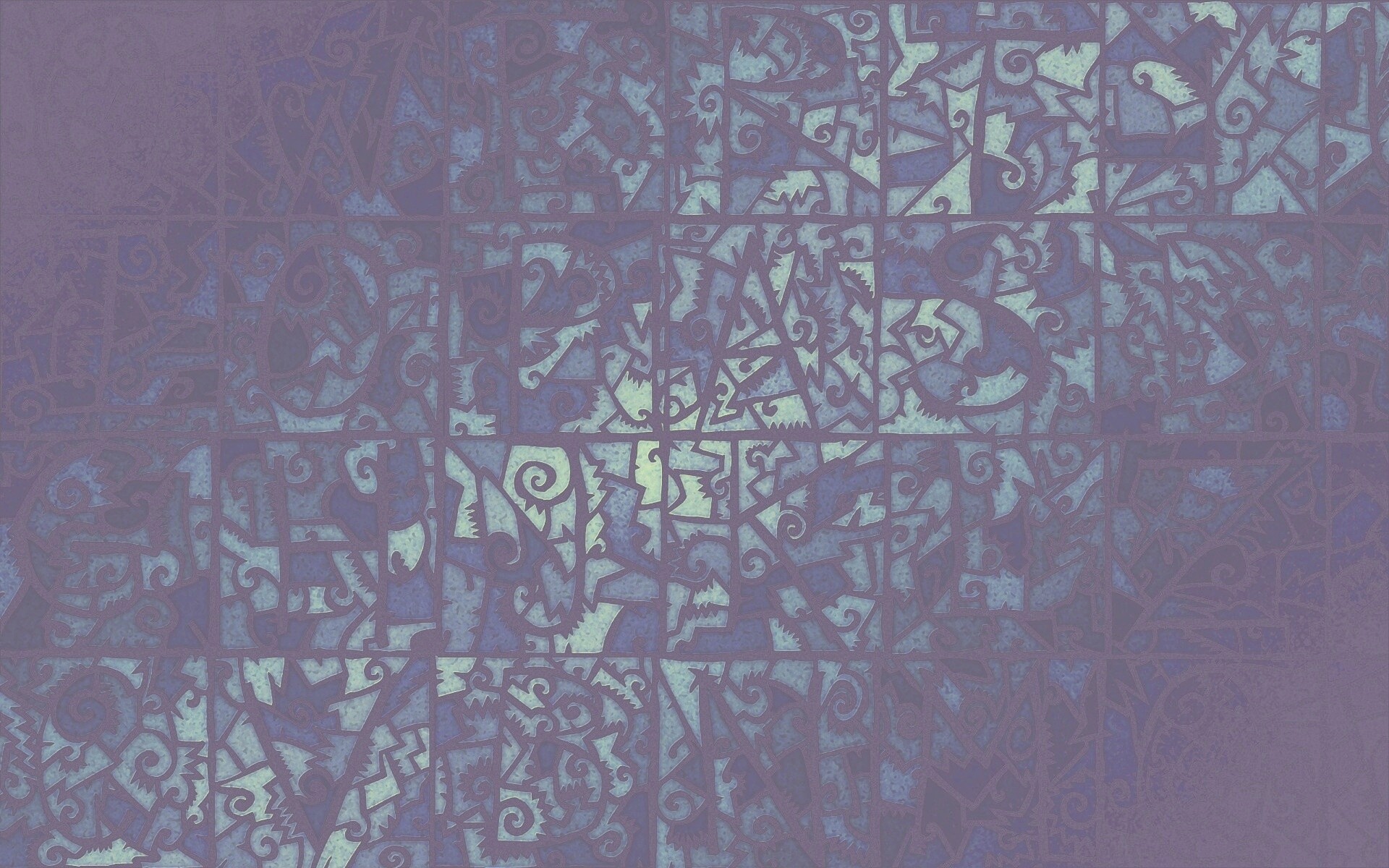 Витражные буквы обои