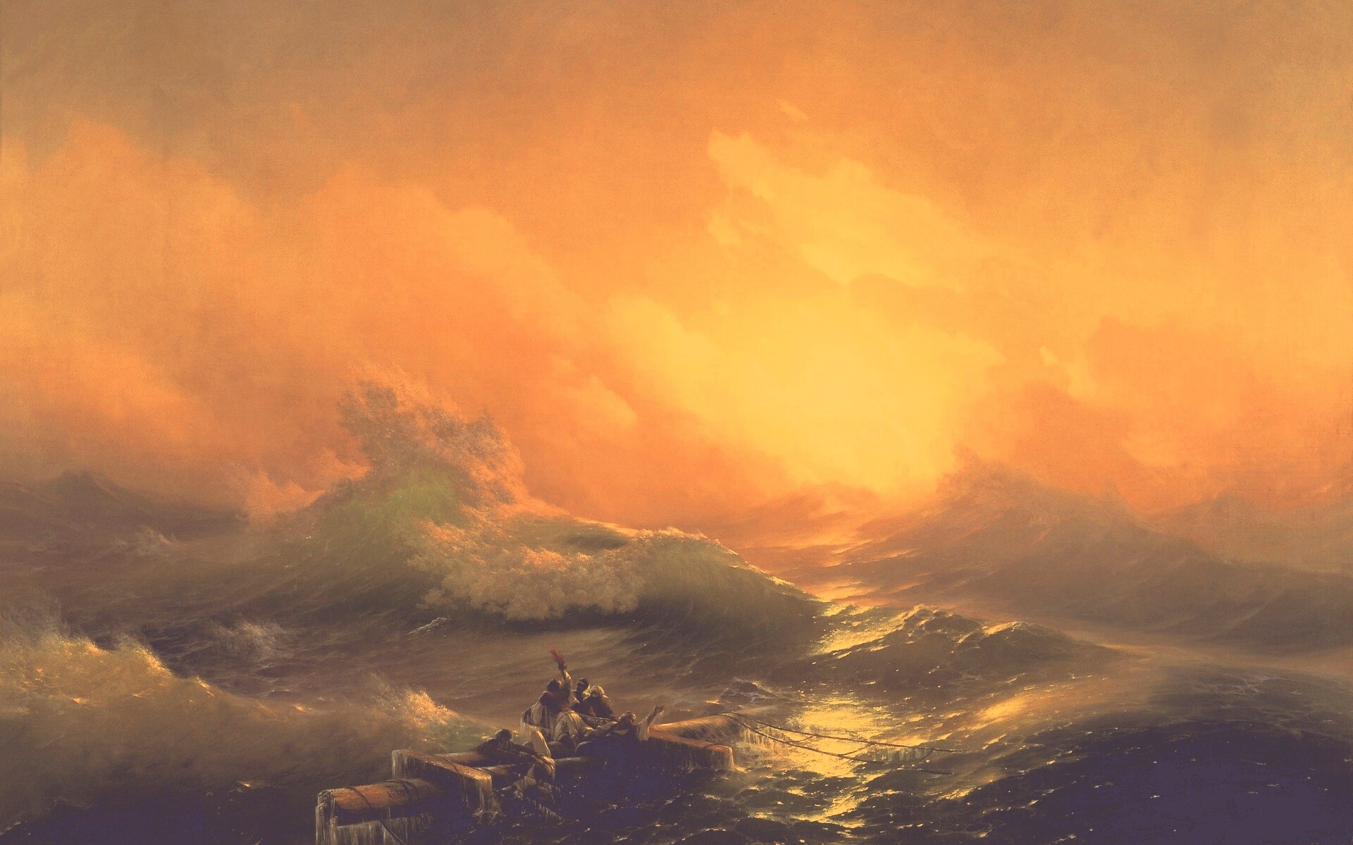 Айвазовский: Девятый вал обои