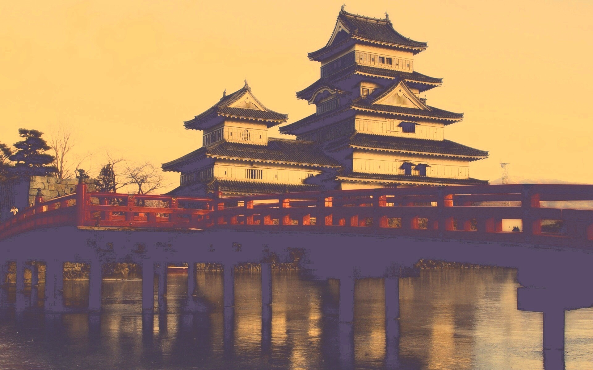 Дом на берегу обои