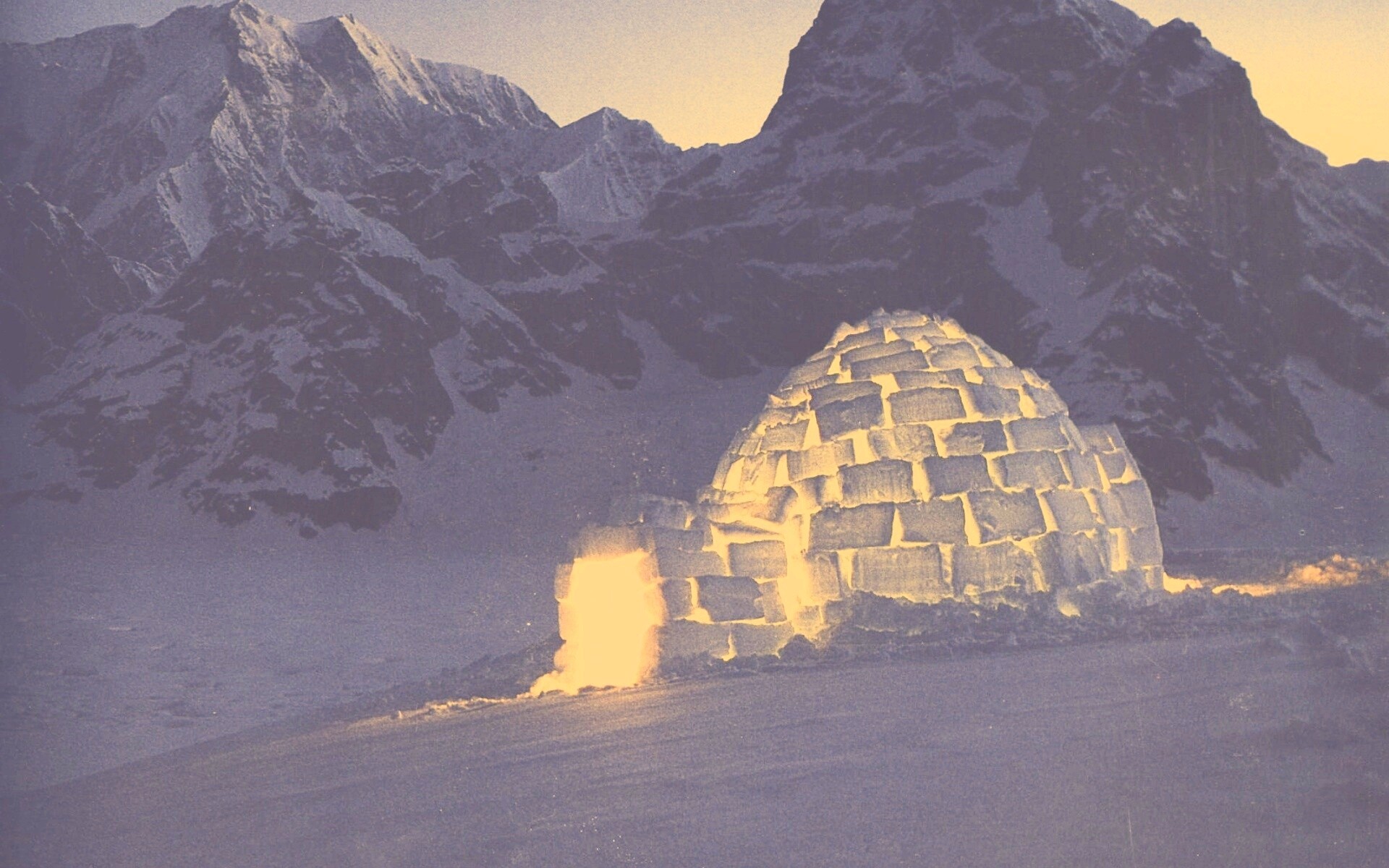 Иглу изо льда обои