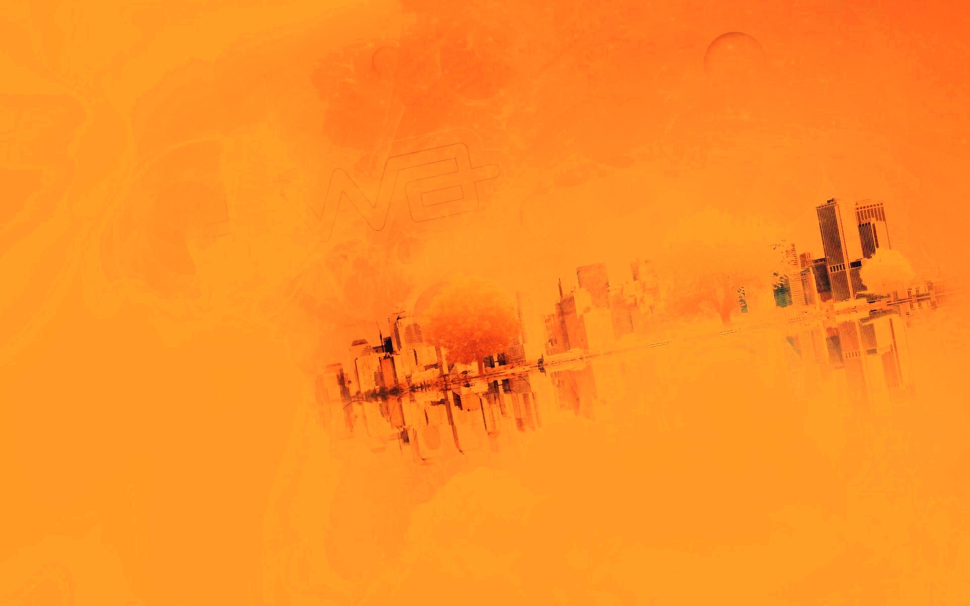 Абстрактный город обои