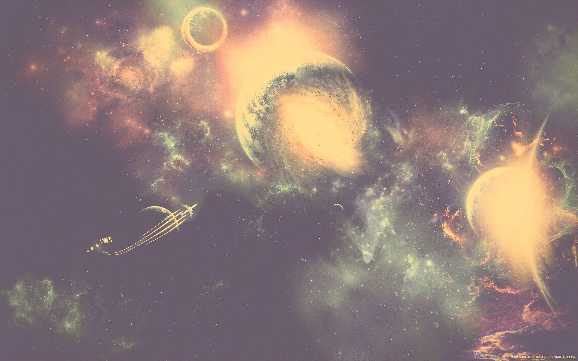 Звездный корабль обои