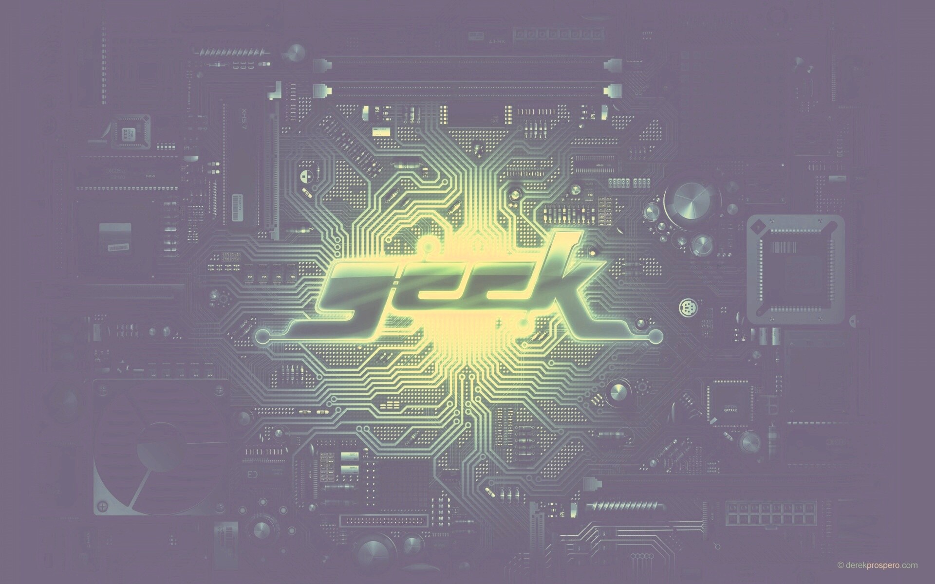 Печатная плата Geek обои