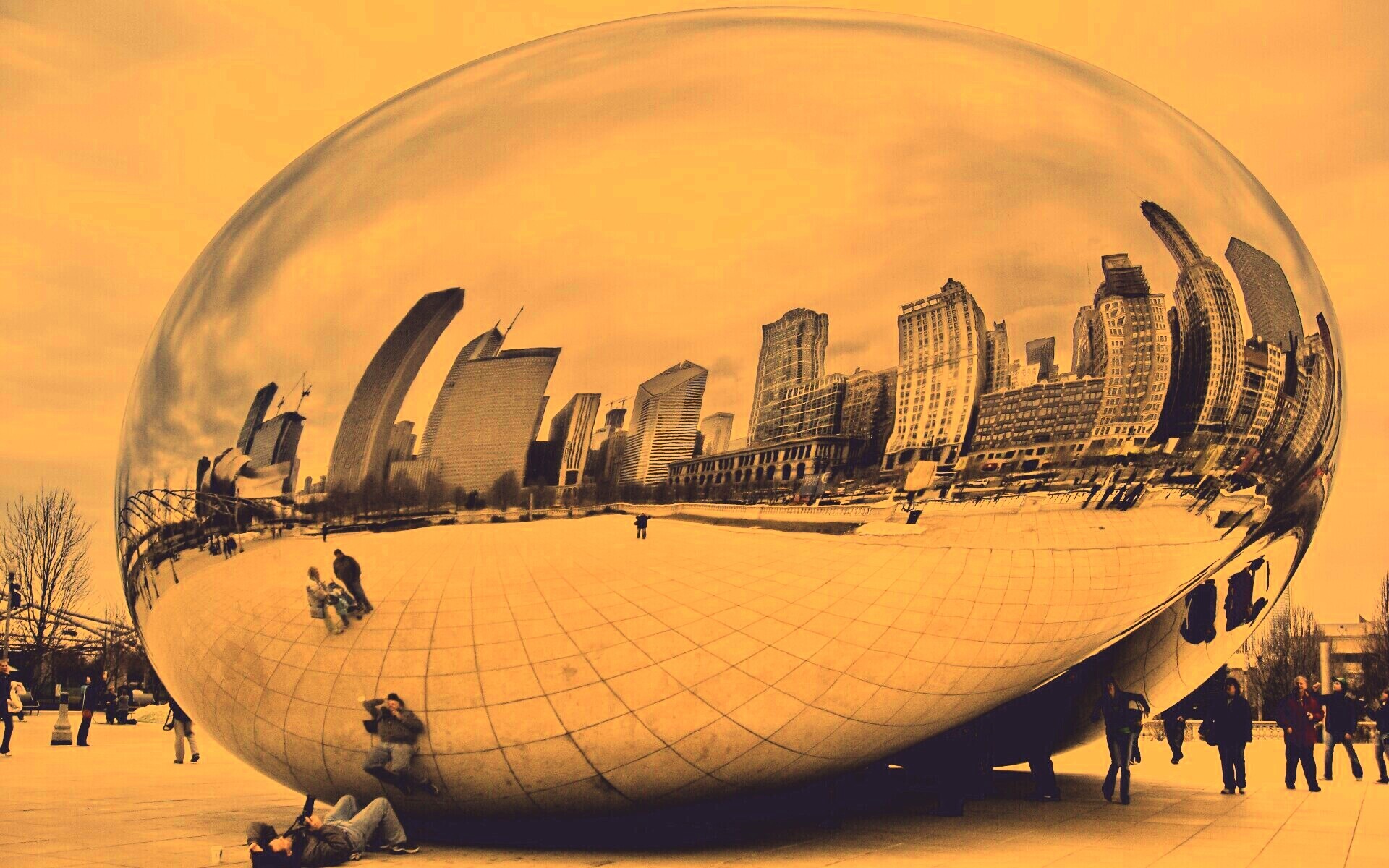 Облачные ворота обои