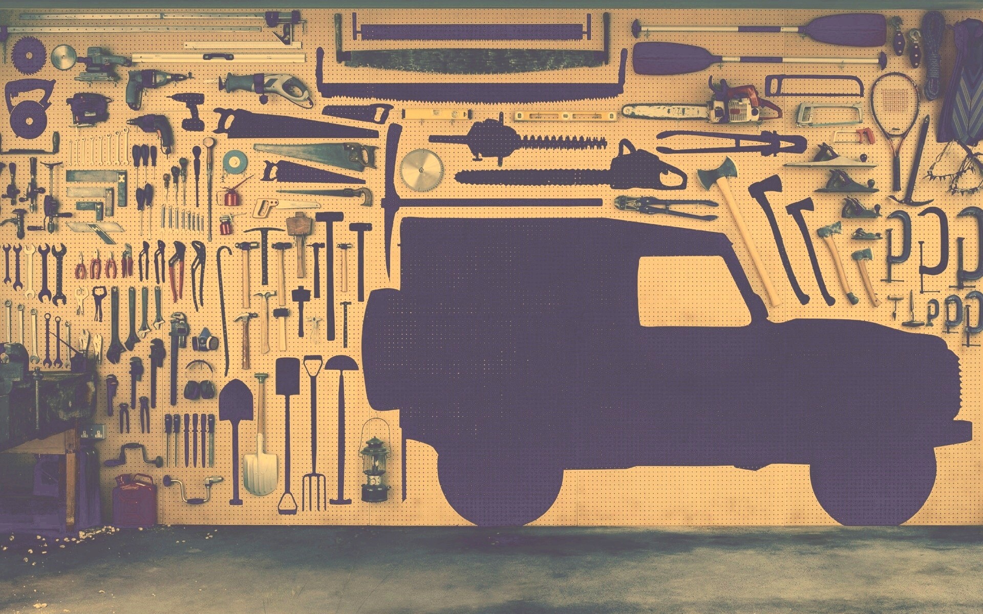 Типичный гараж обои