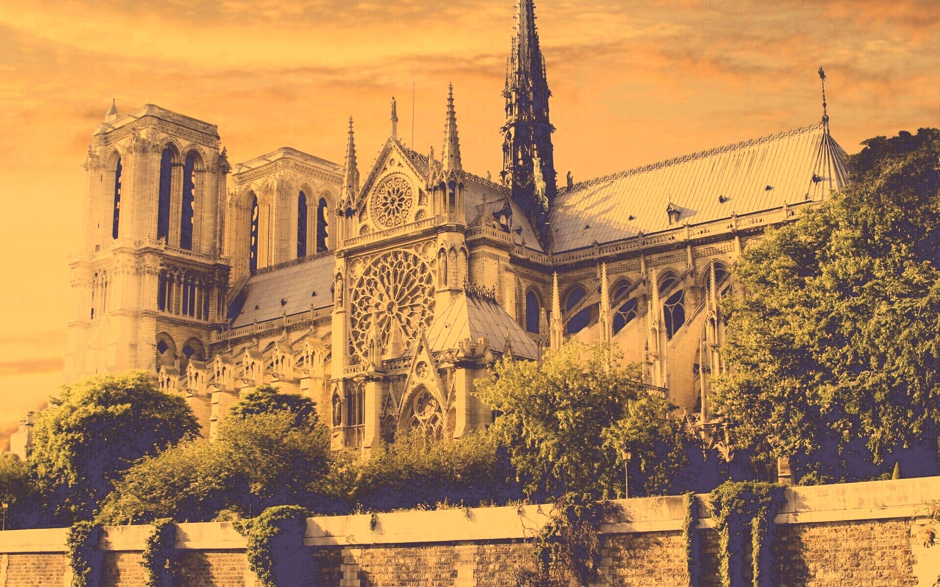 Собор парижской Богоматери обои