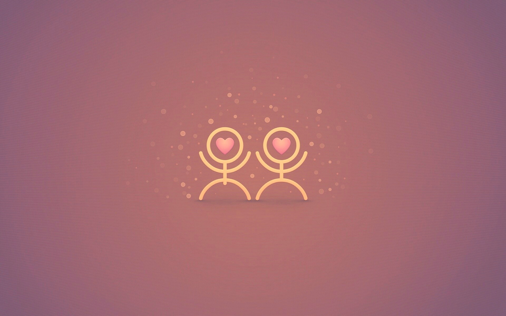 Влюблённые человечки обои