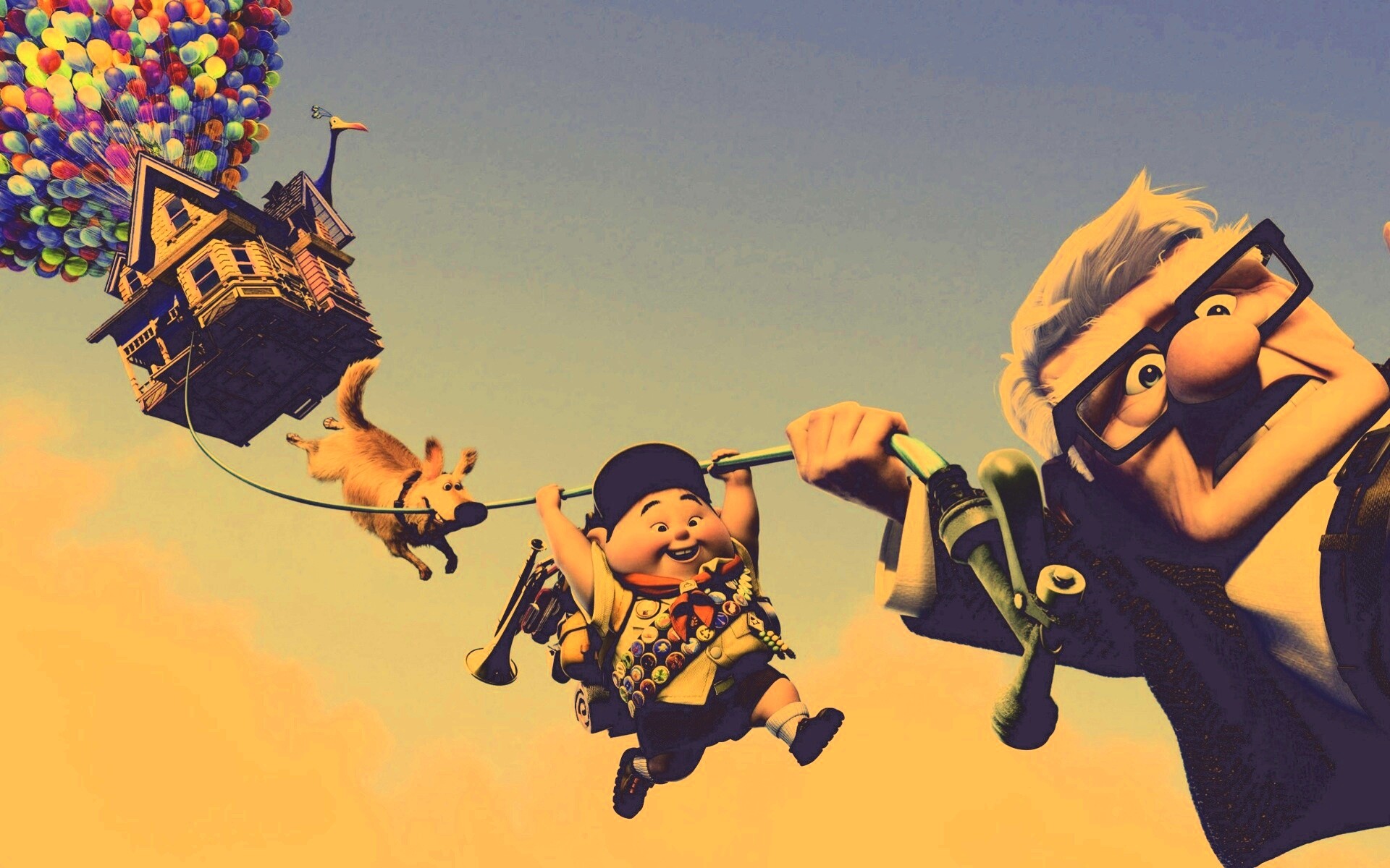 Персонажи мультфильма Up обои