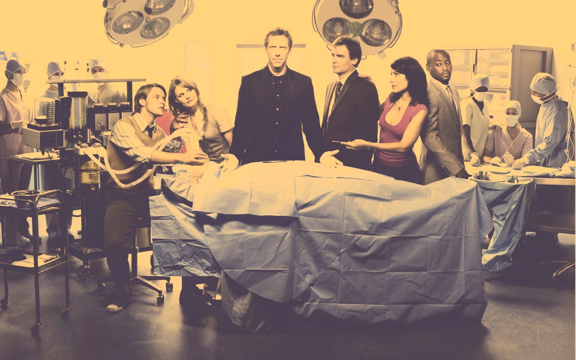 Герои сериала "Доктор Хаус" обои