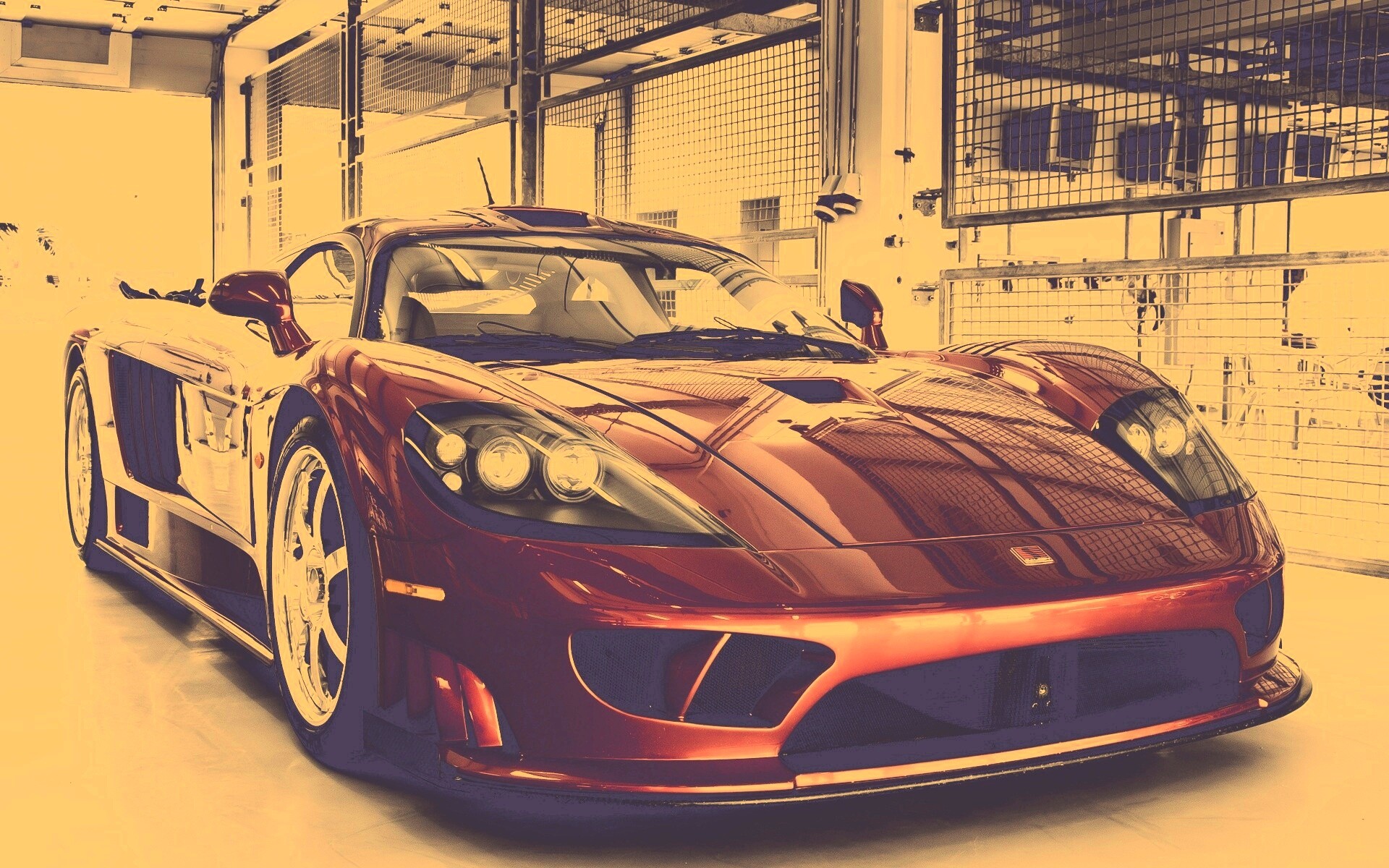 Суперкар бордового цвета обои