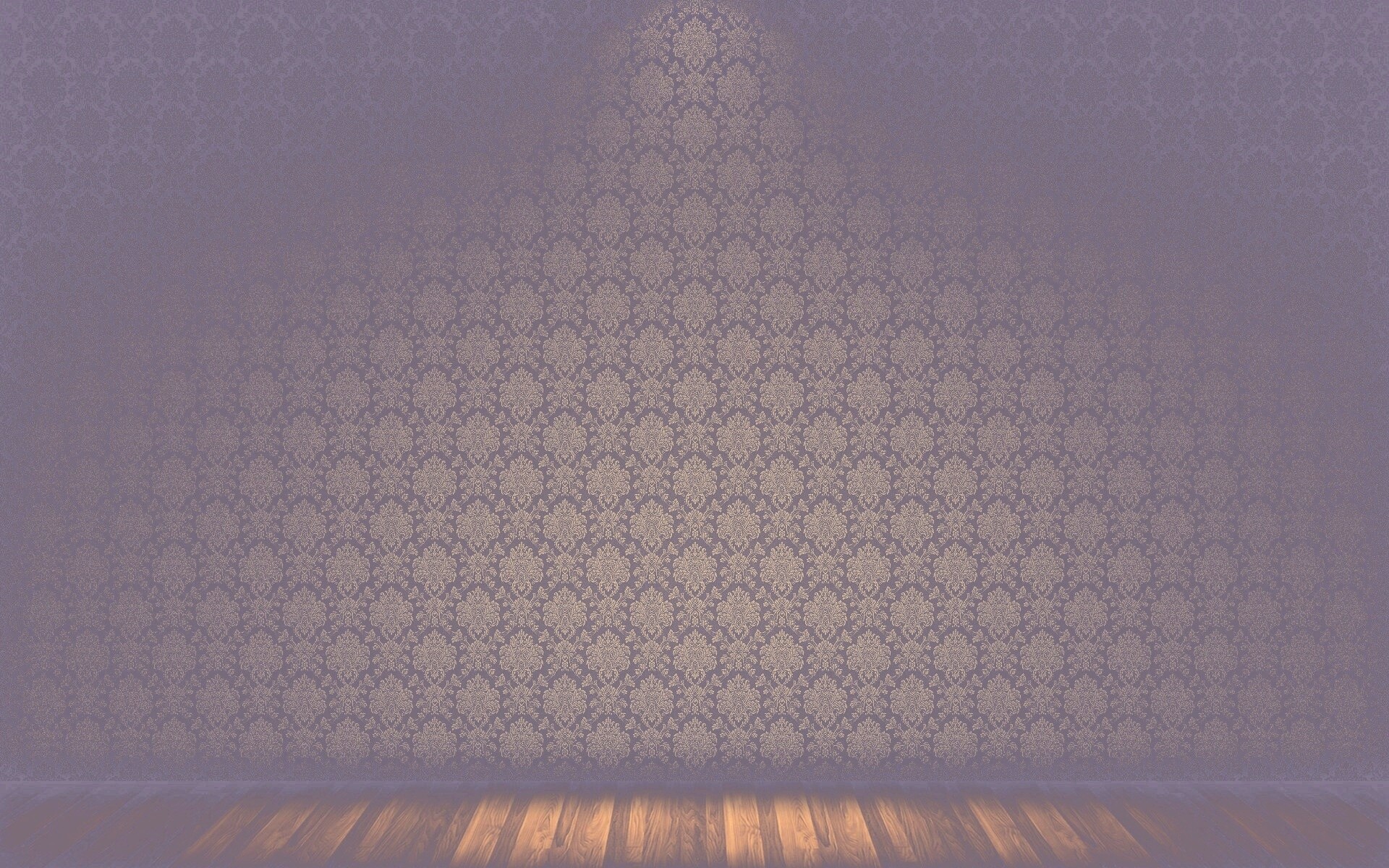 Комната с узорными обоями обои