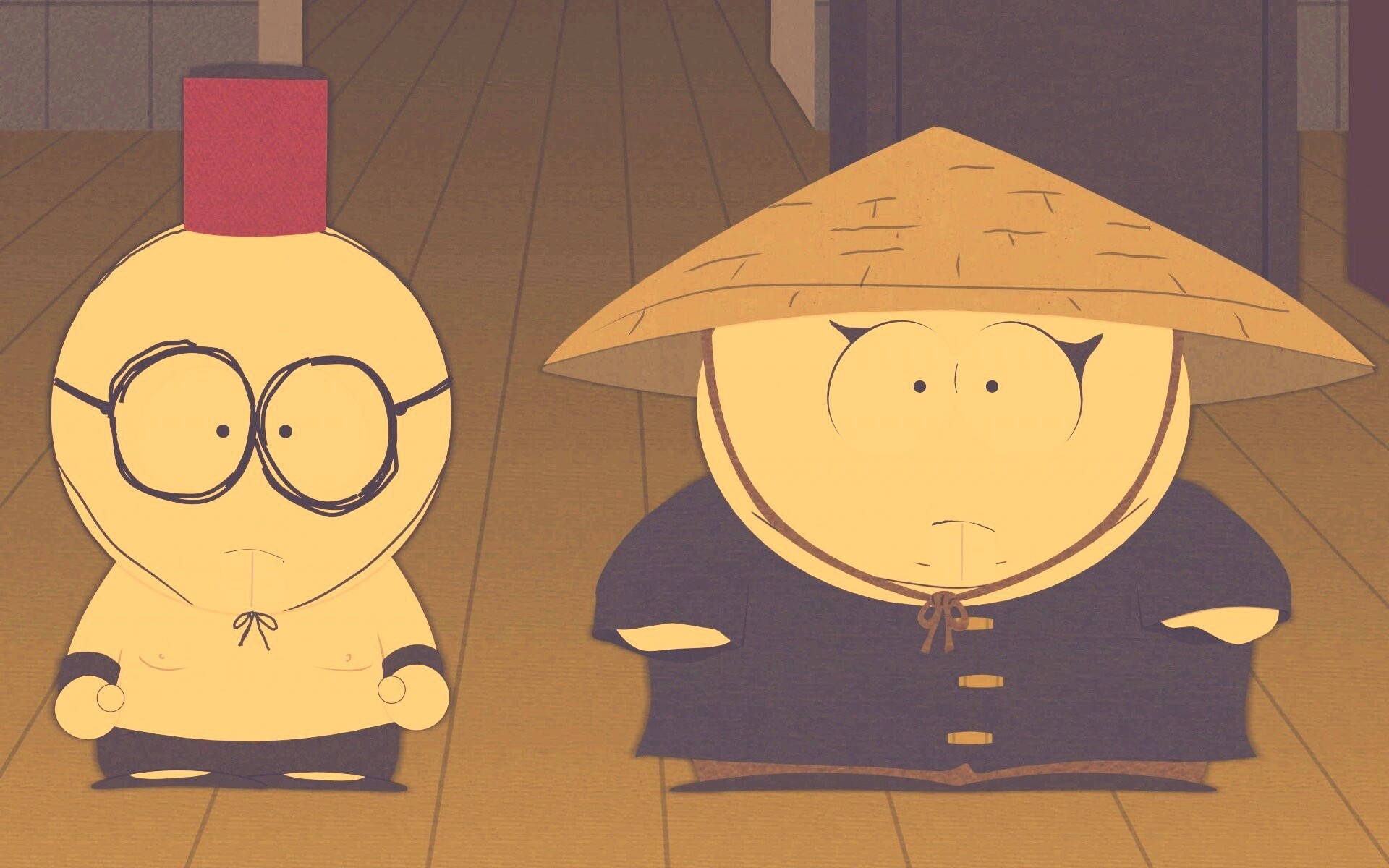 Баттерс Стотч и Эрик Картман в Китайской проблеме обои