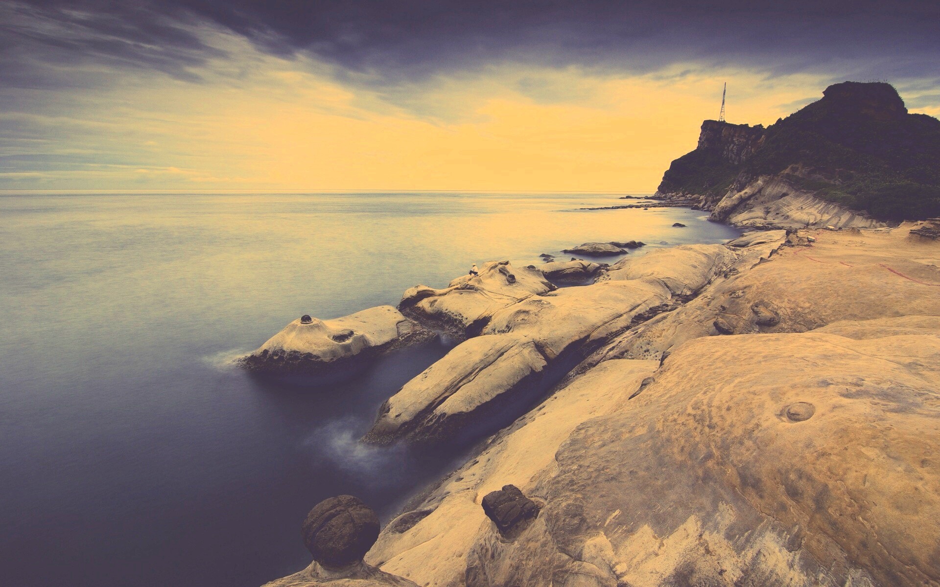 Замерзший мыс где-то там обои