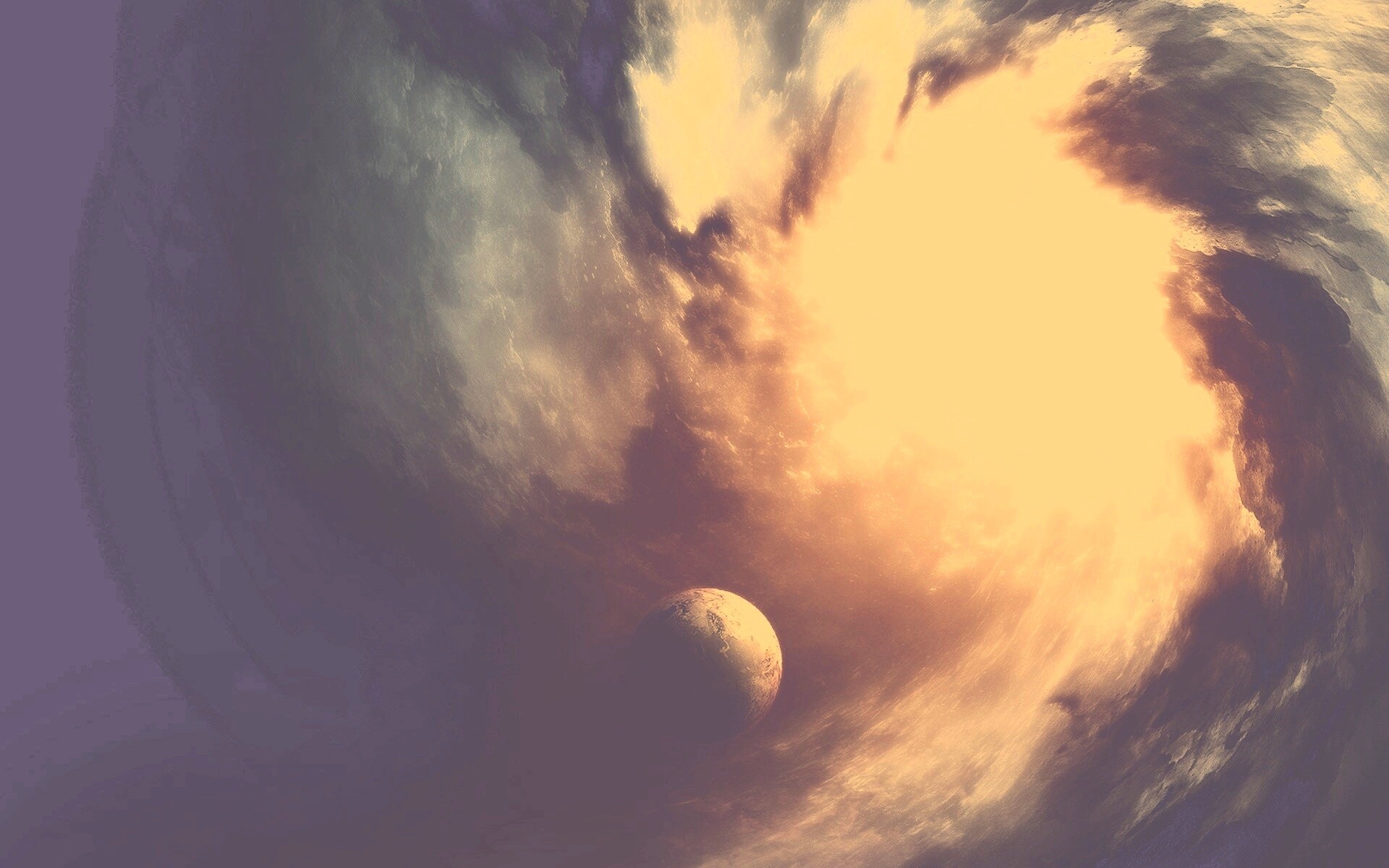 Космический вихрь обои