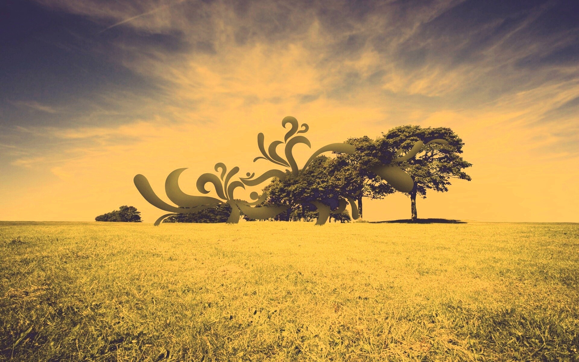 На равнине обои