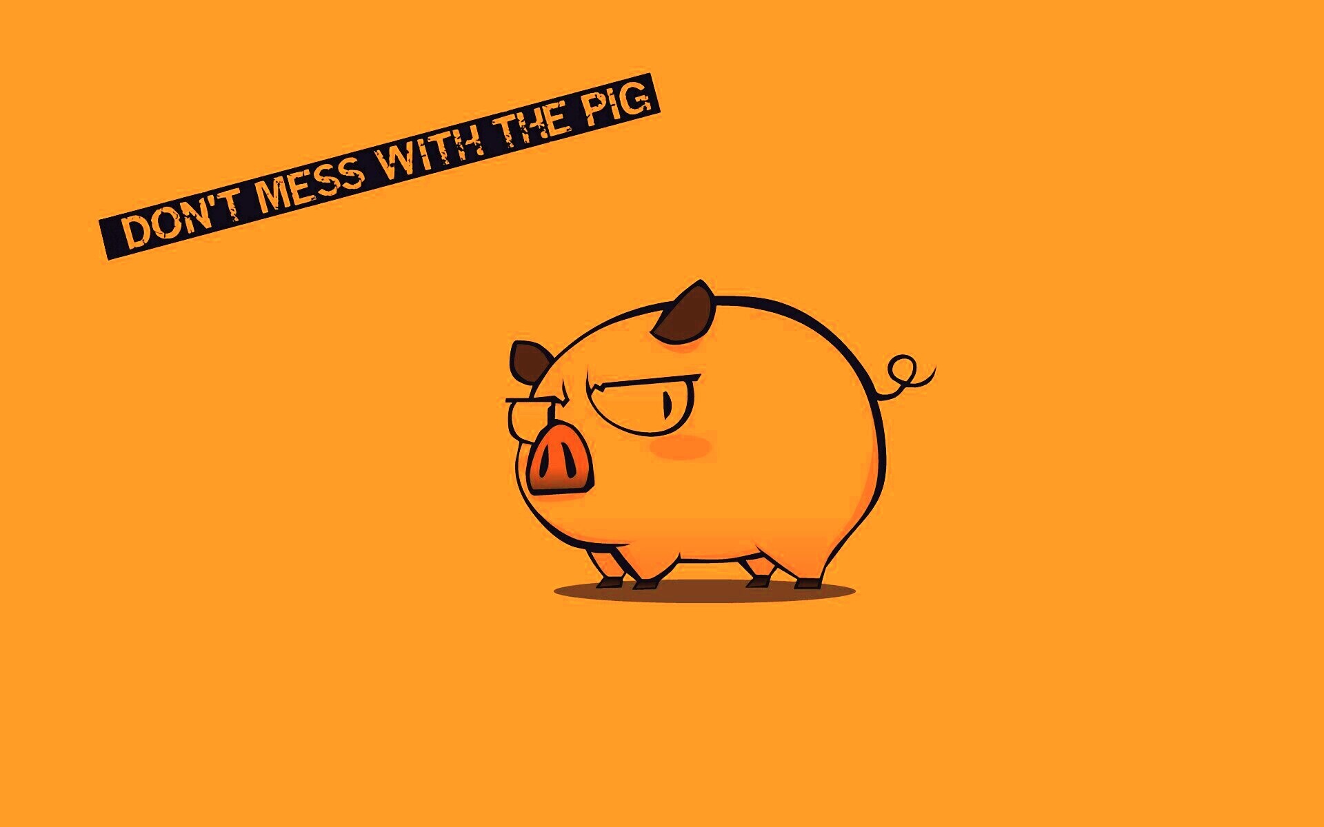 Не путайся со свиньей обои