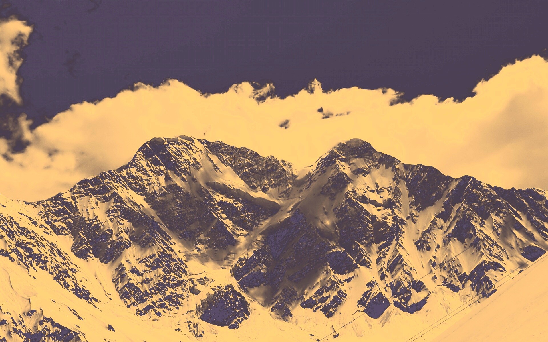 Снежные горы обои