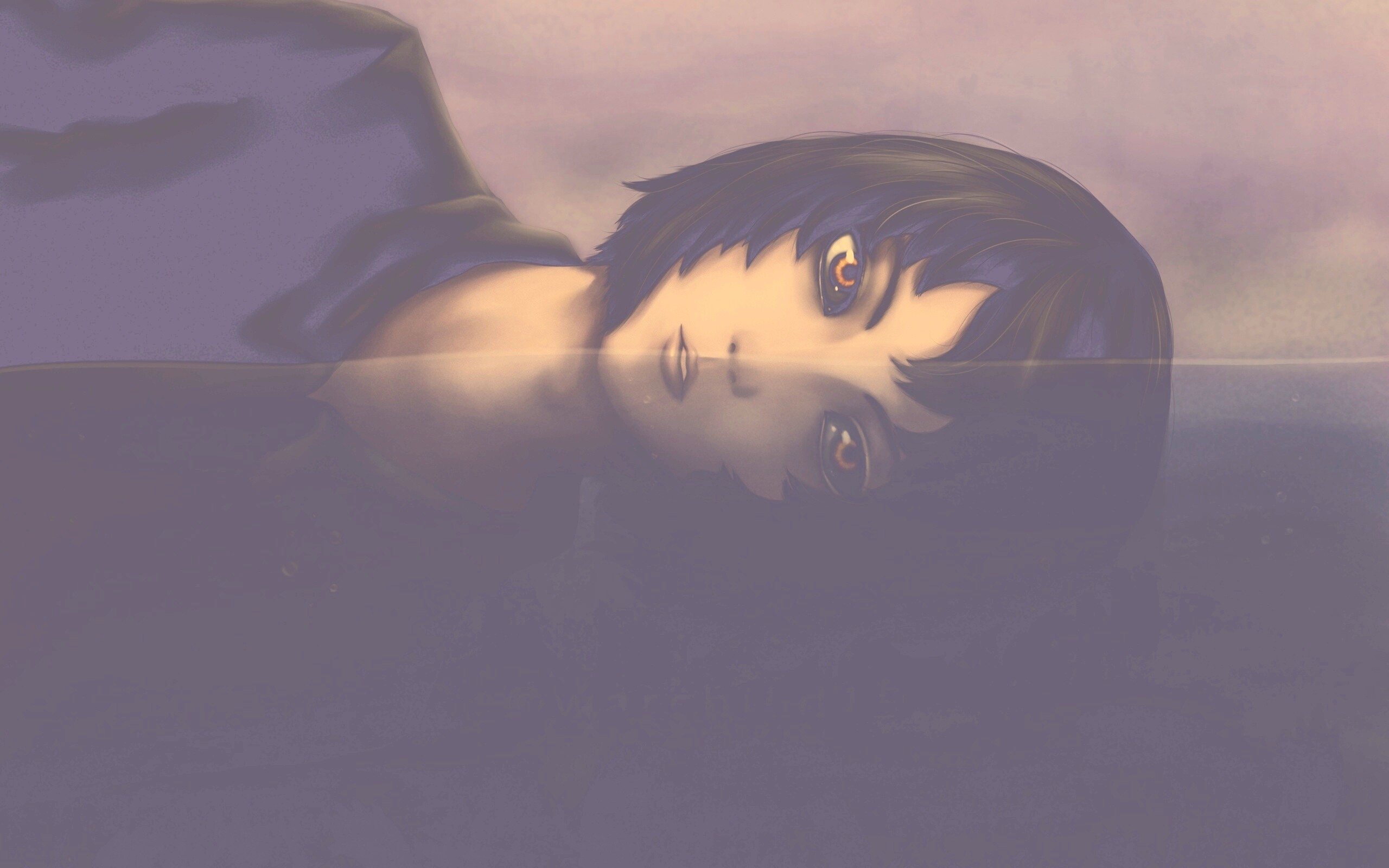 Девочка в воде обои