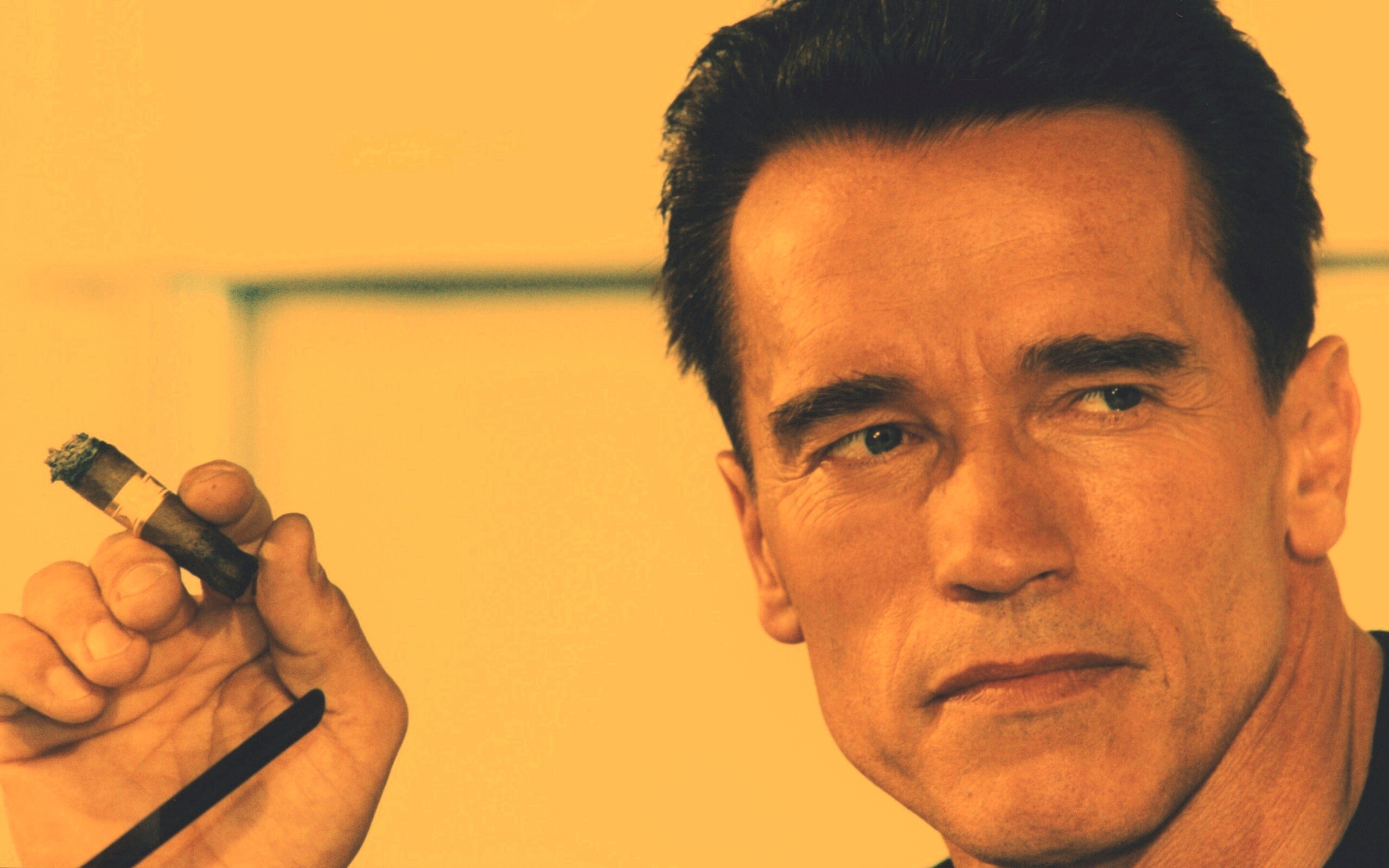 Арнольд Шварцнеггер с сигарой обои