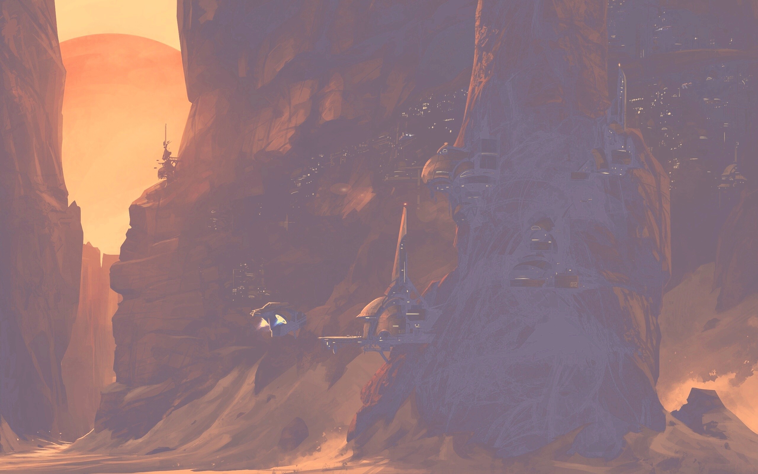 Красные горы обои