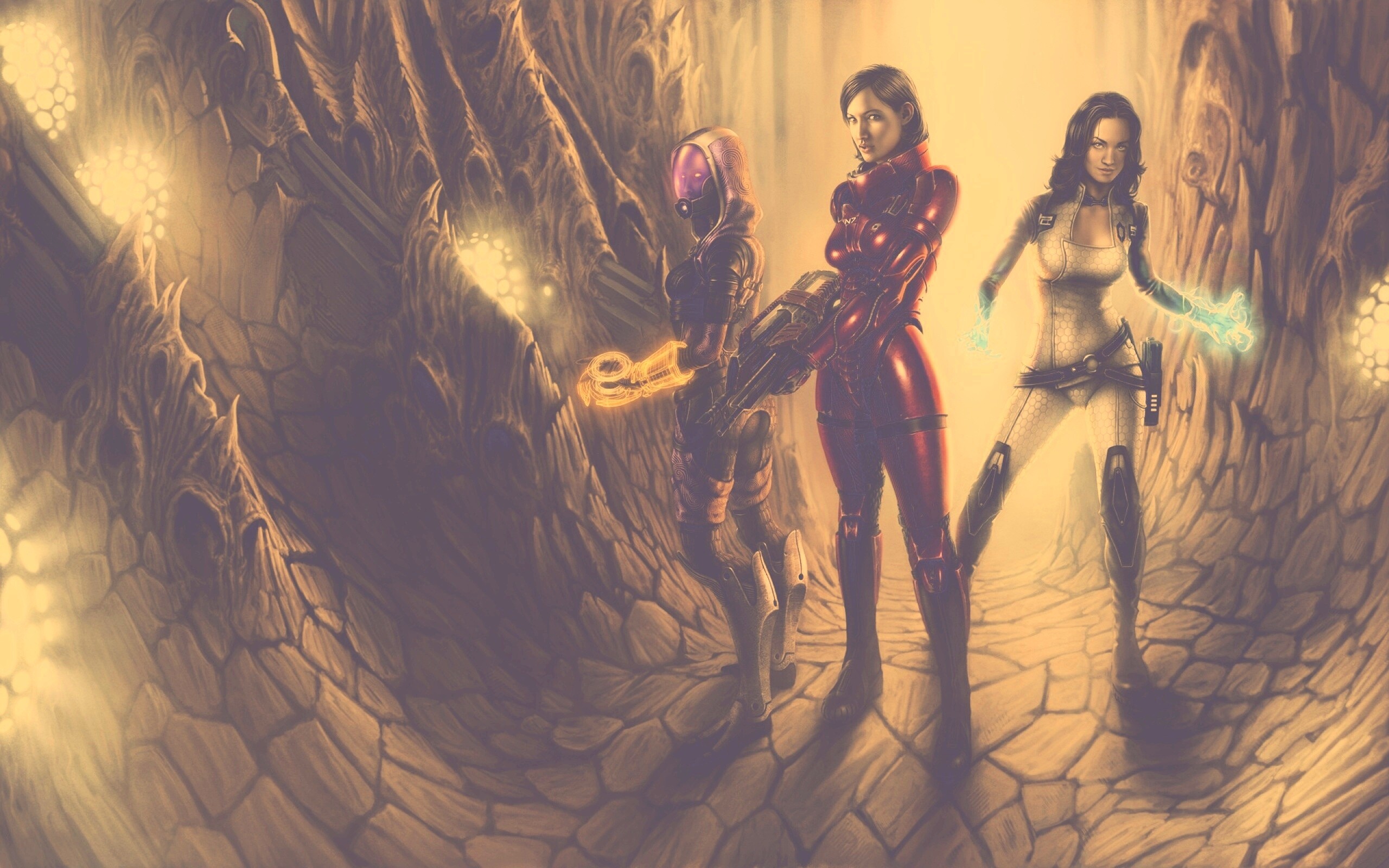 Девушки mass effect обои