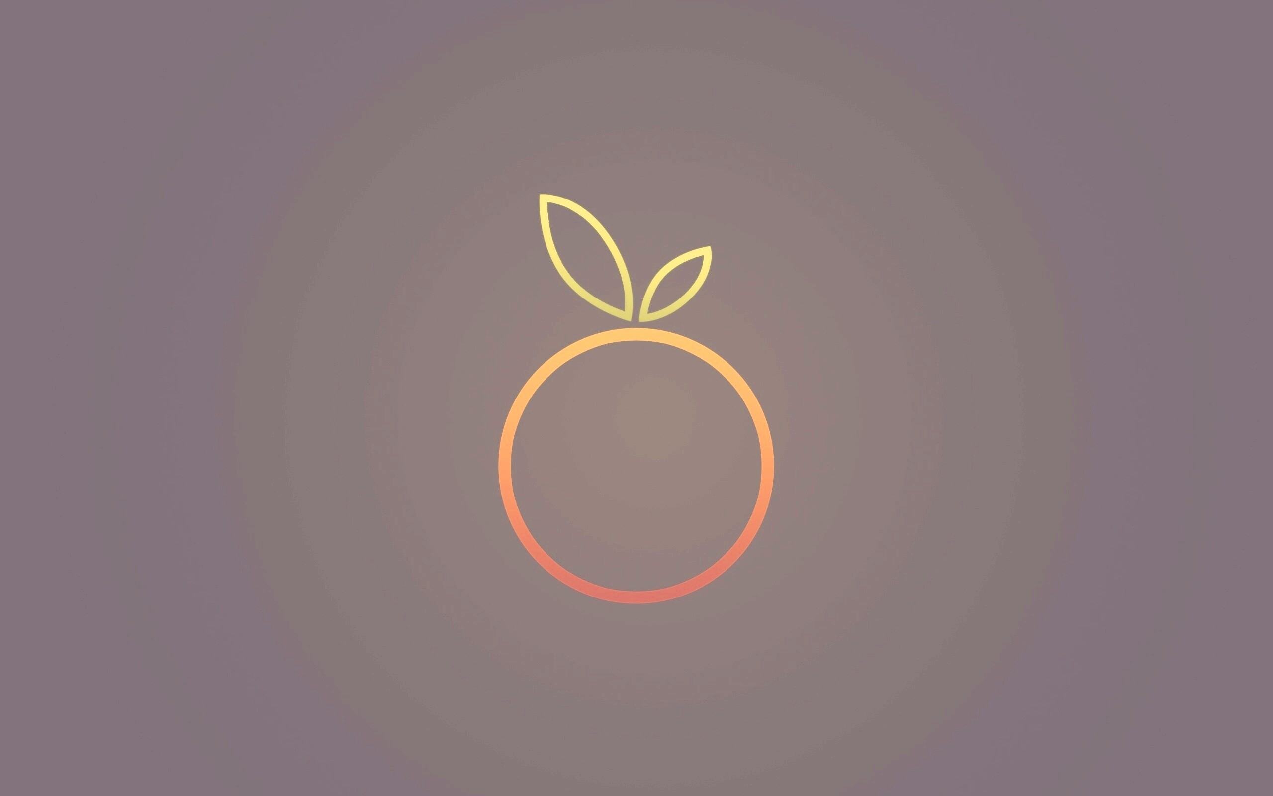 Стилизованная апельсинка обои