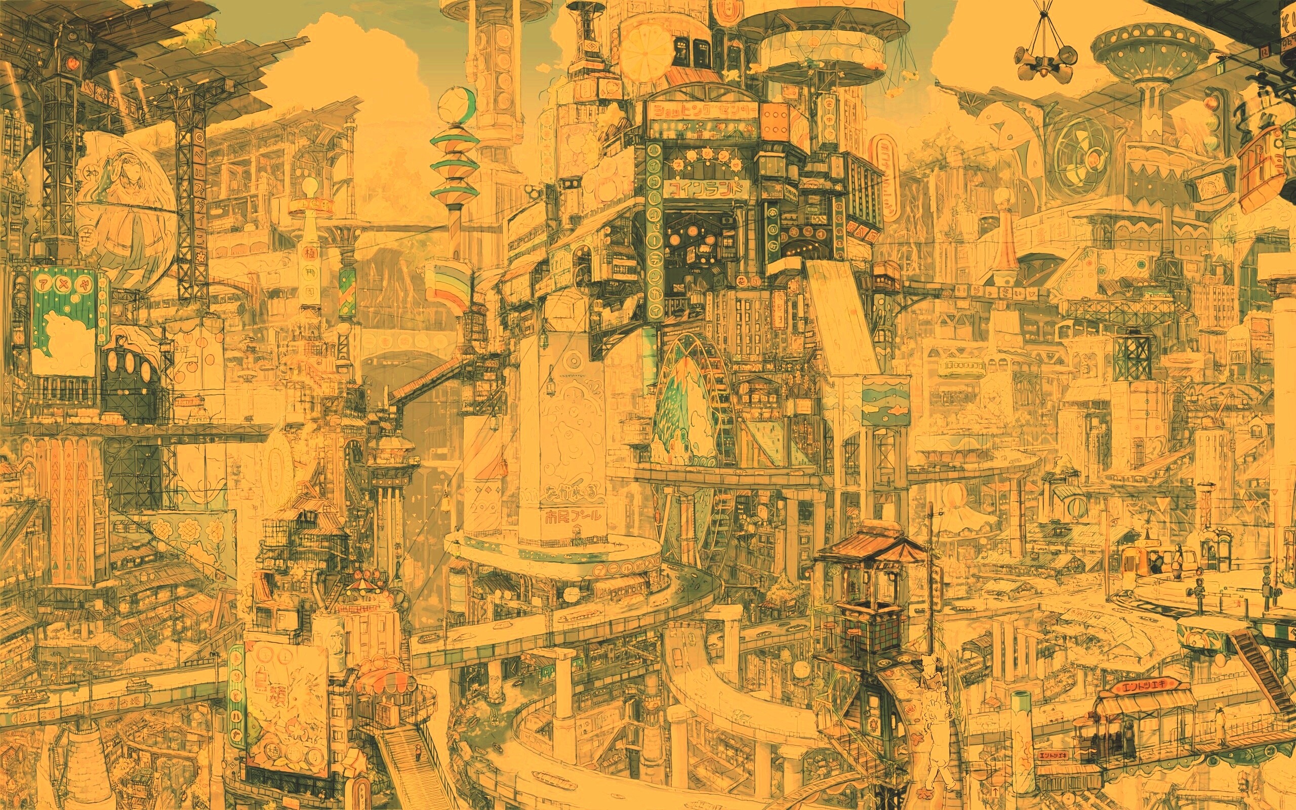 Город будущего обои