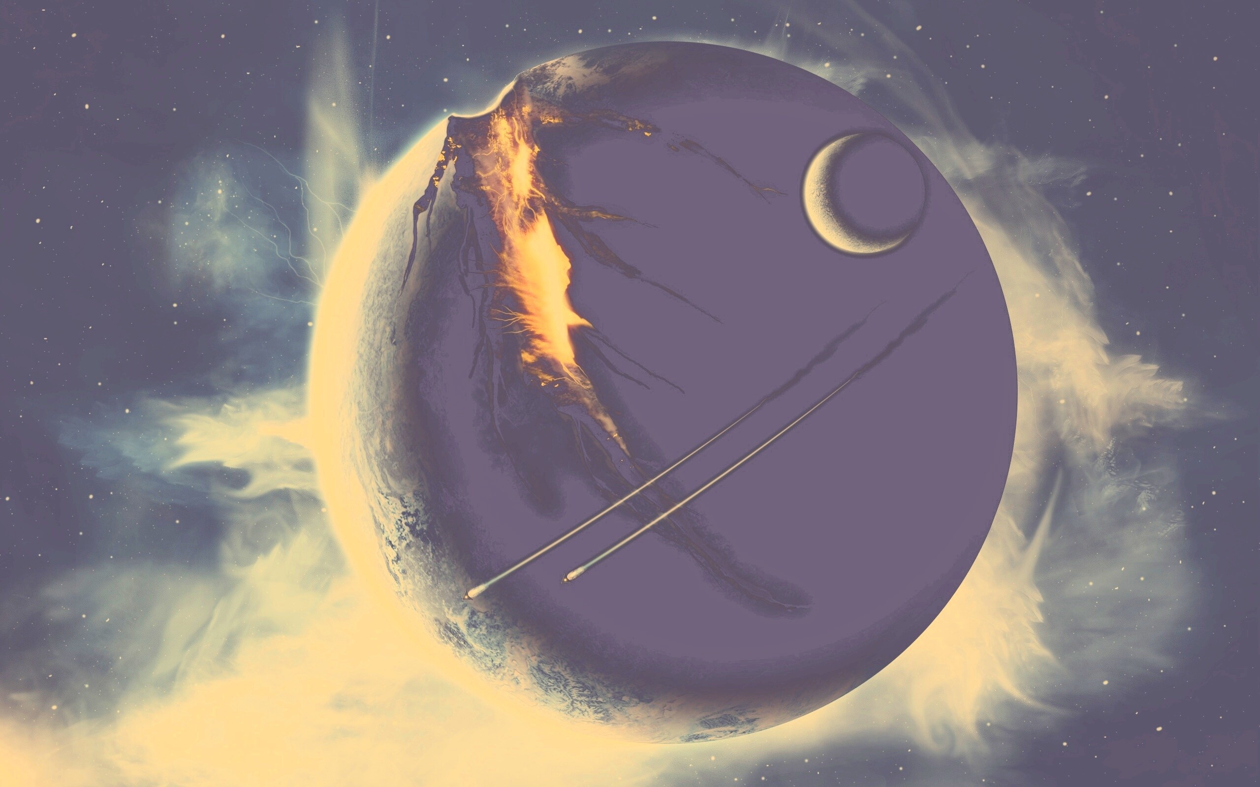 Эвакуация с гибнущей планеты обои