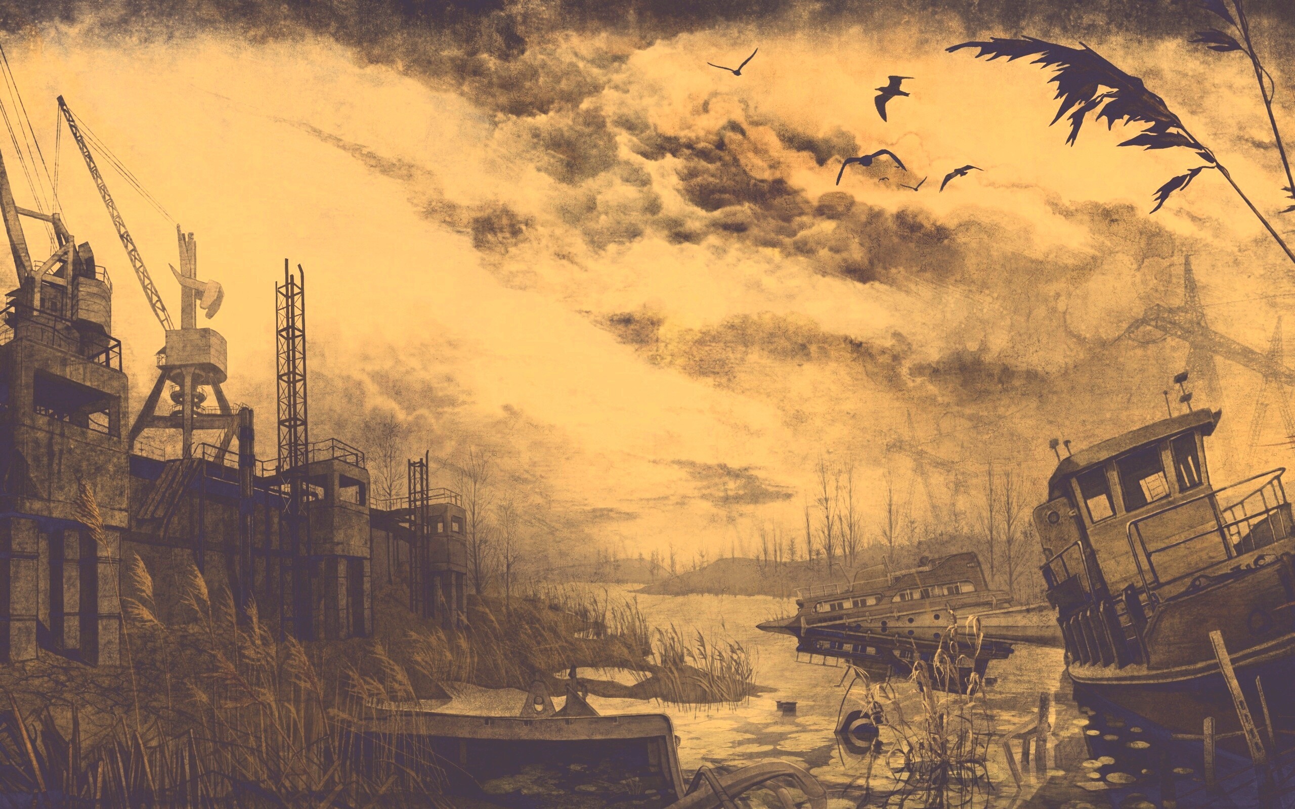 Панорама из Сталкера обои