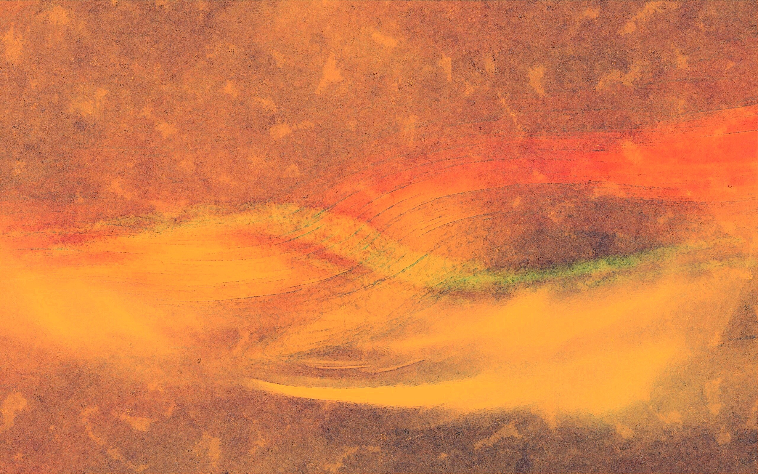 Радужные волны на нежно-фиолетовом фоне обои