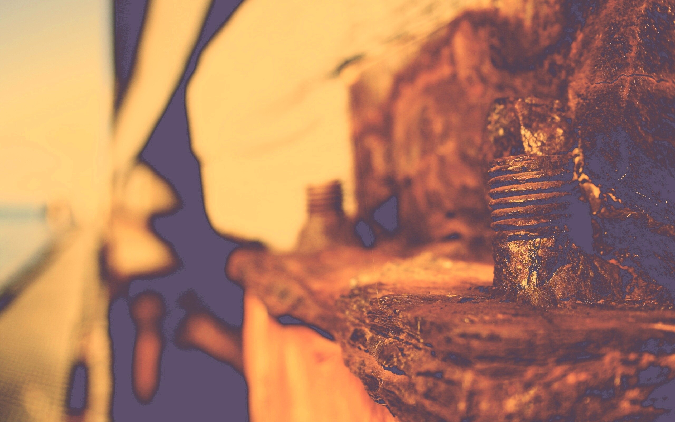 Проржавевшие болты обои