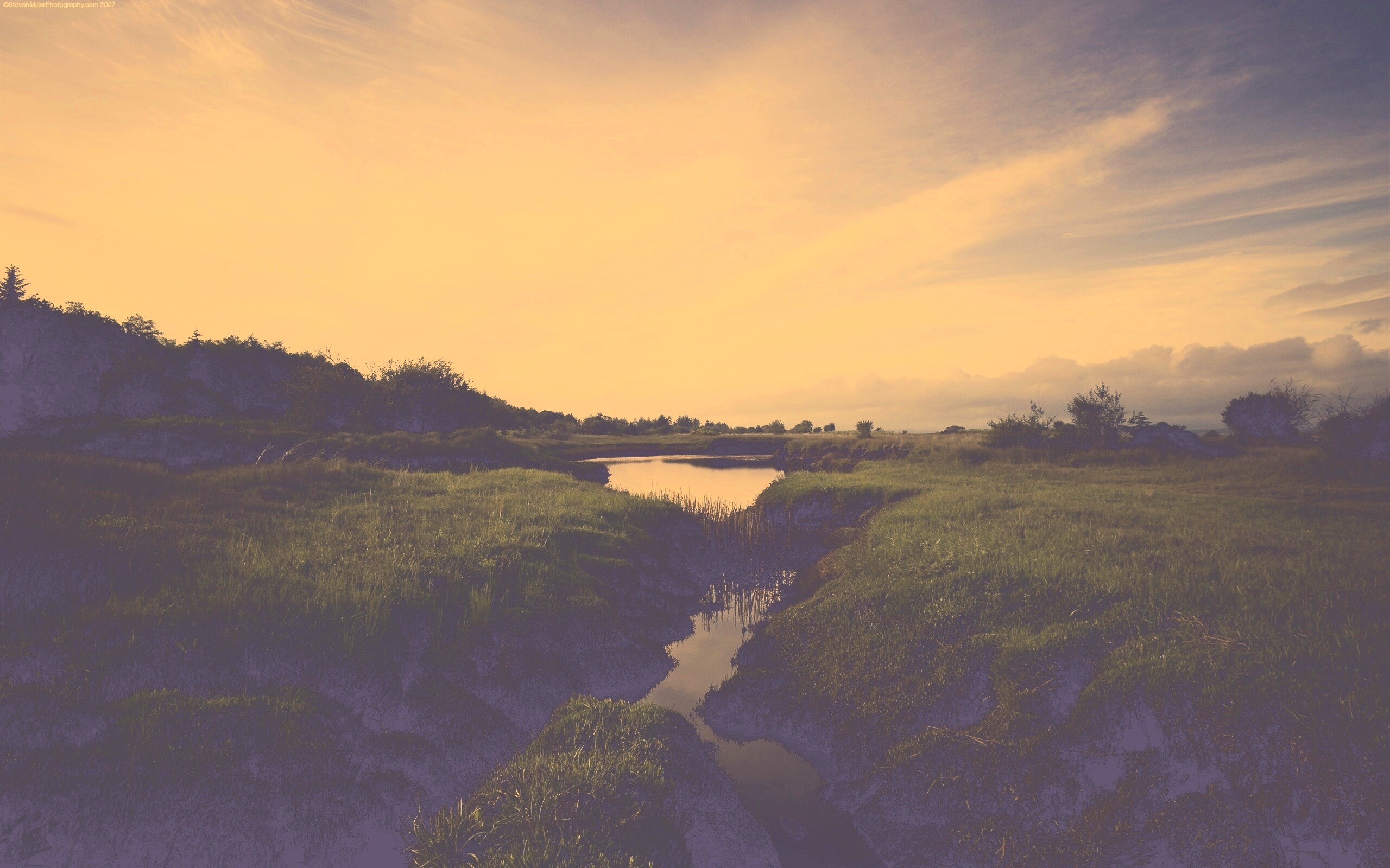 Канава и пруд обои