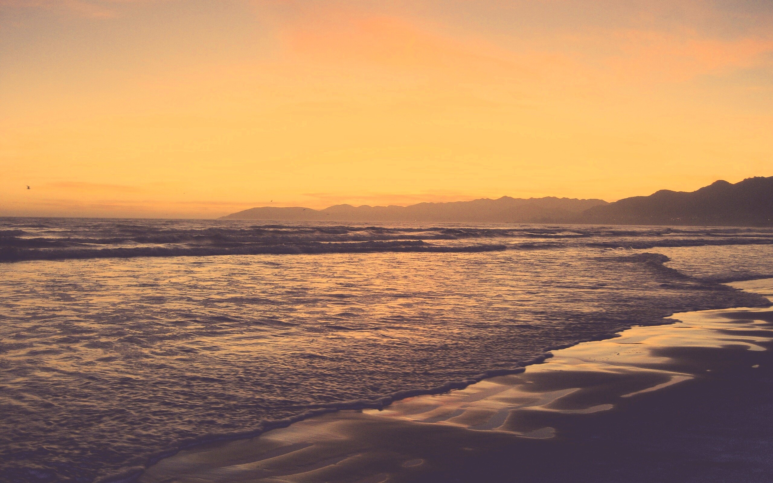 Восход на море обои