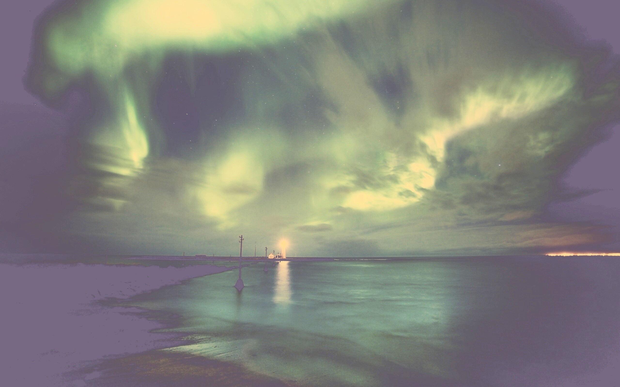 Ночь на севере обои