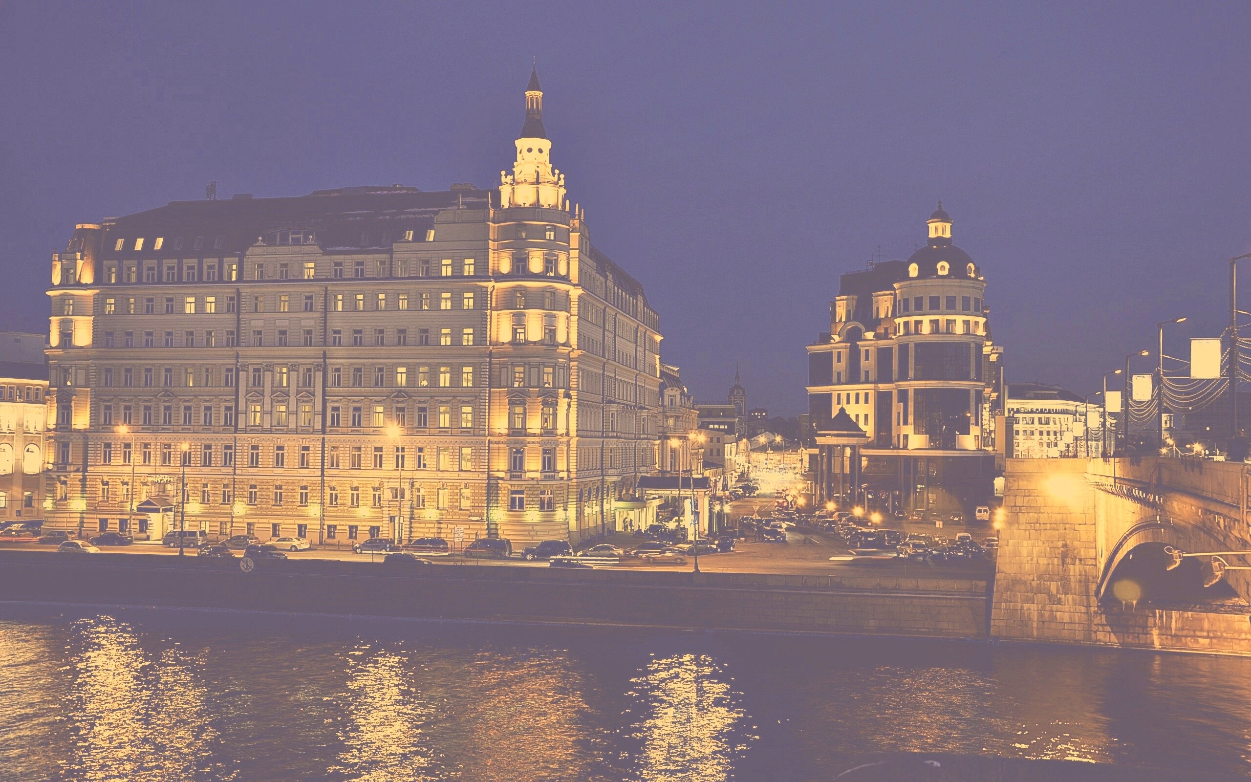 Ночной город обои